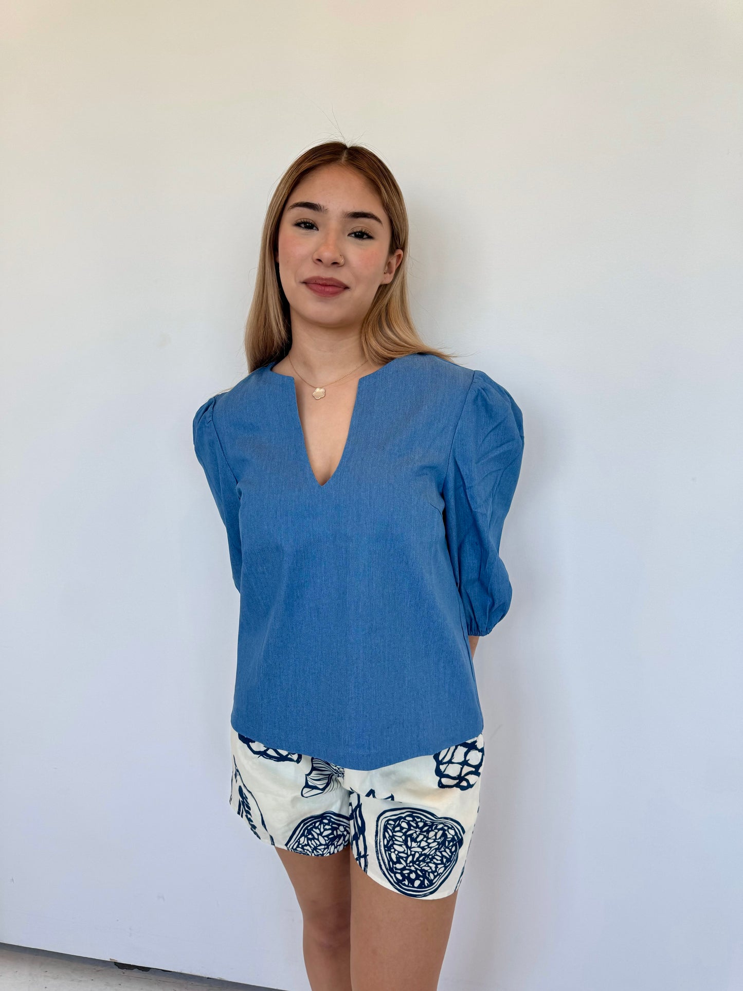 Ariah denim top