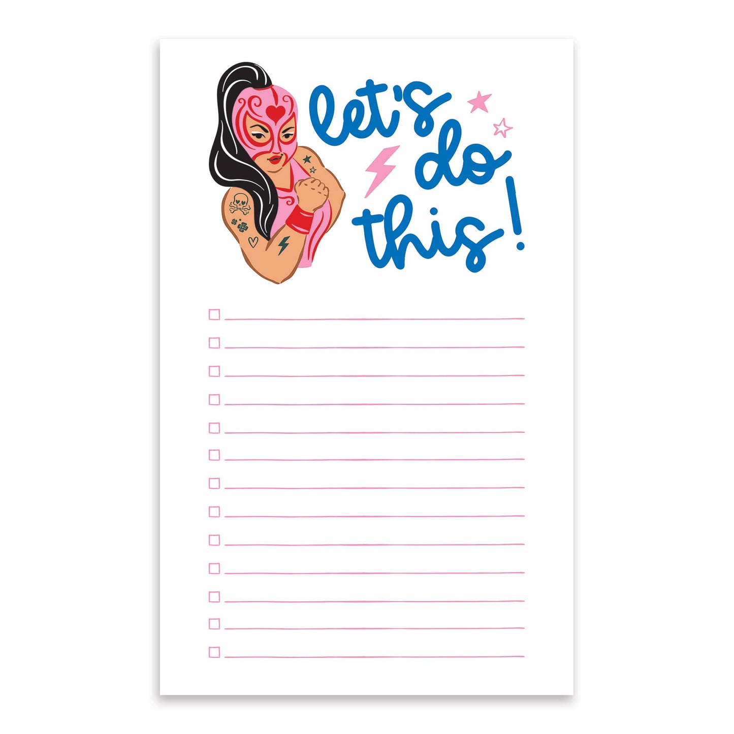 Let's Do This! | Pink Luchadora Notepad