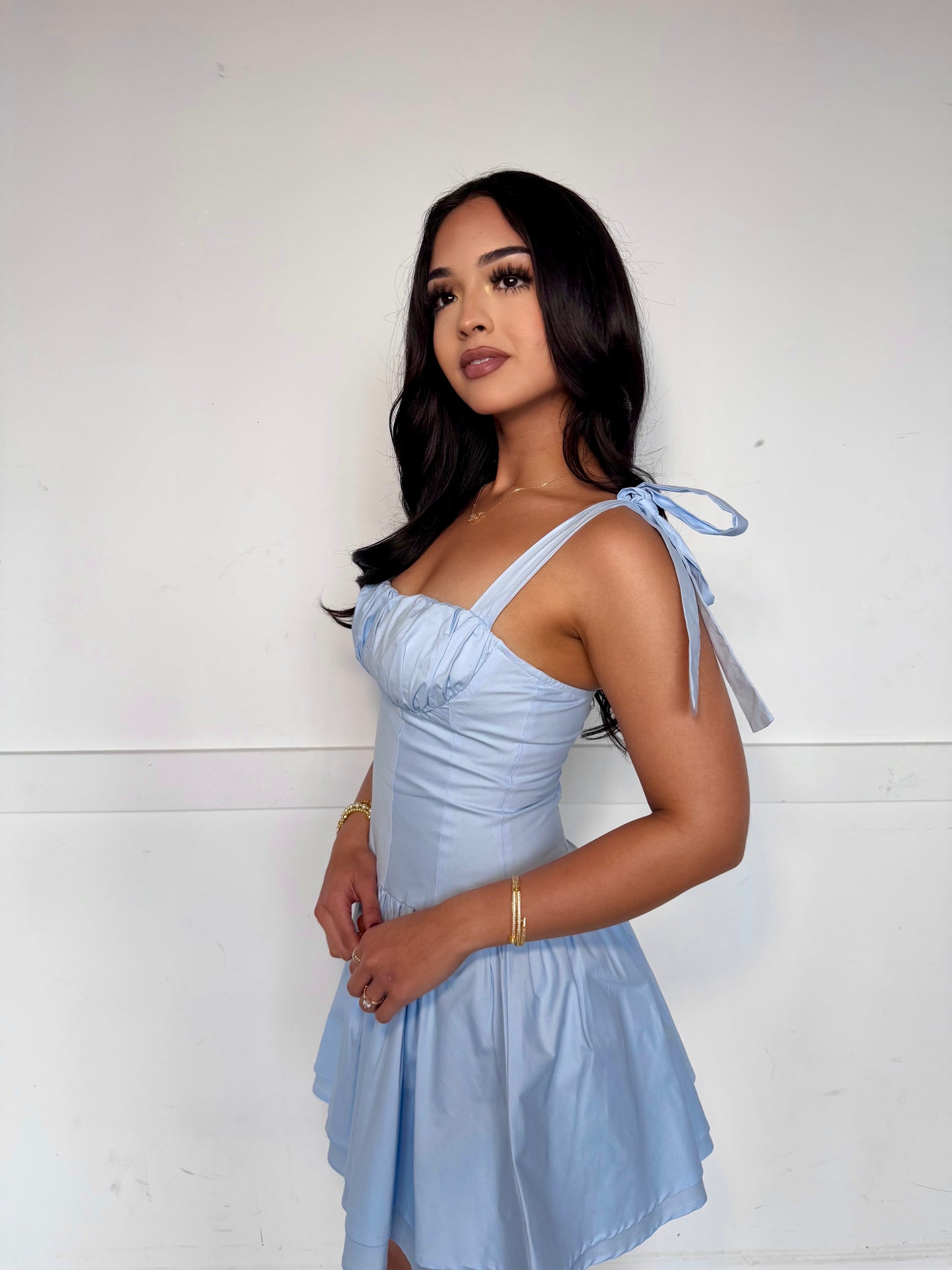 Feels good light blue dress