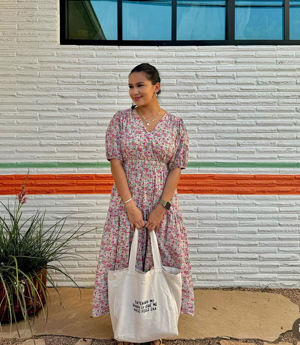 feliz era tote bag