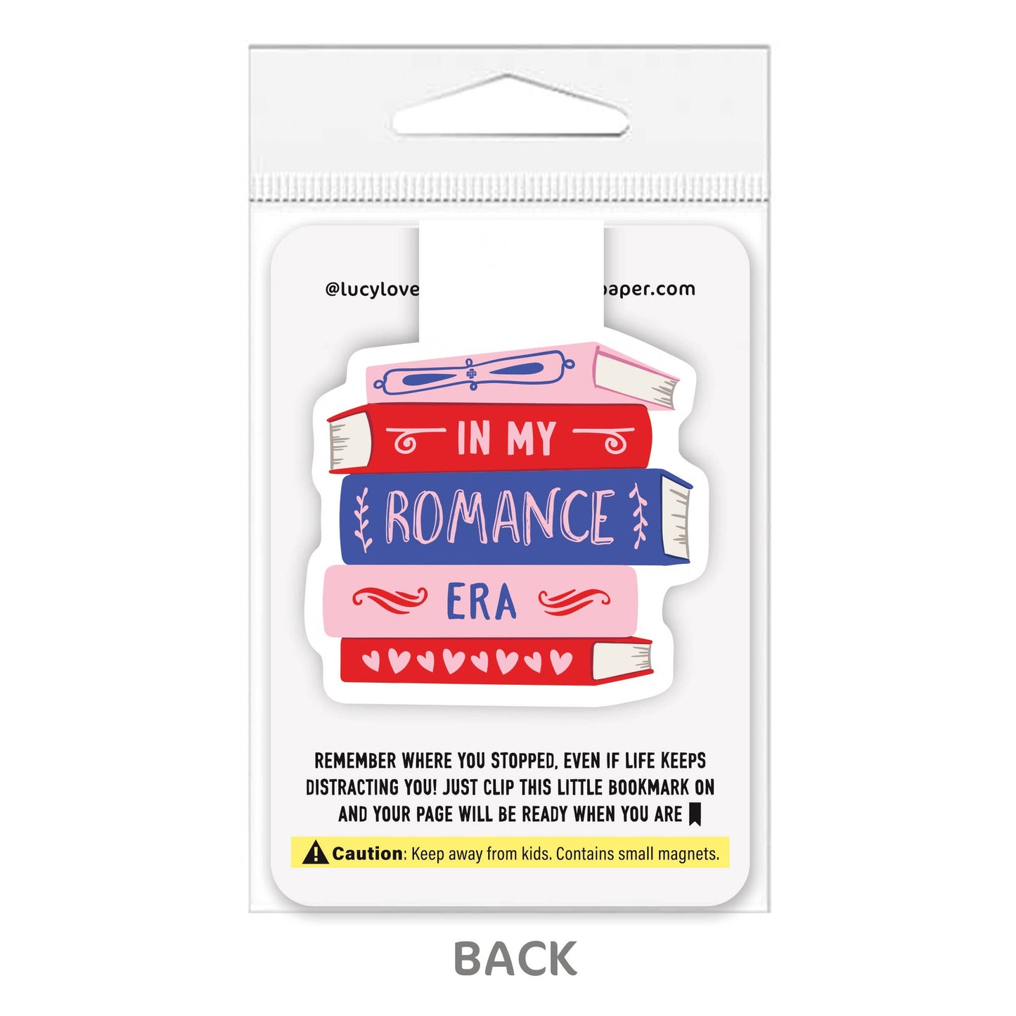 Magnetic Bookmark | My Romance Era Book Pile