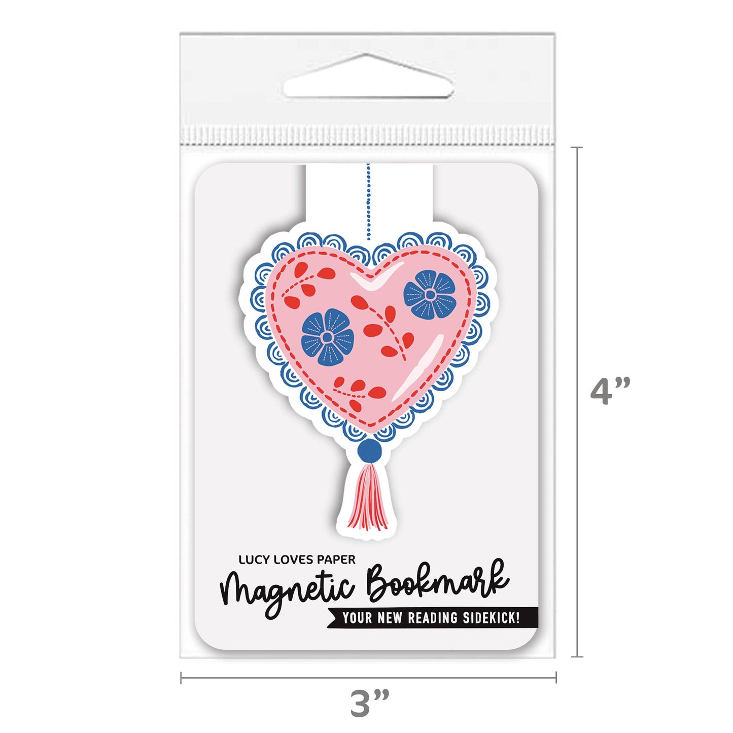 Magnetic Bookmark | Mexican Heart Ornament