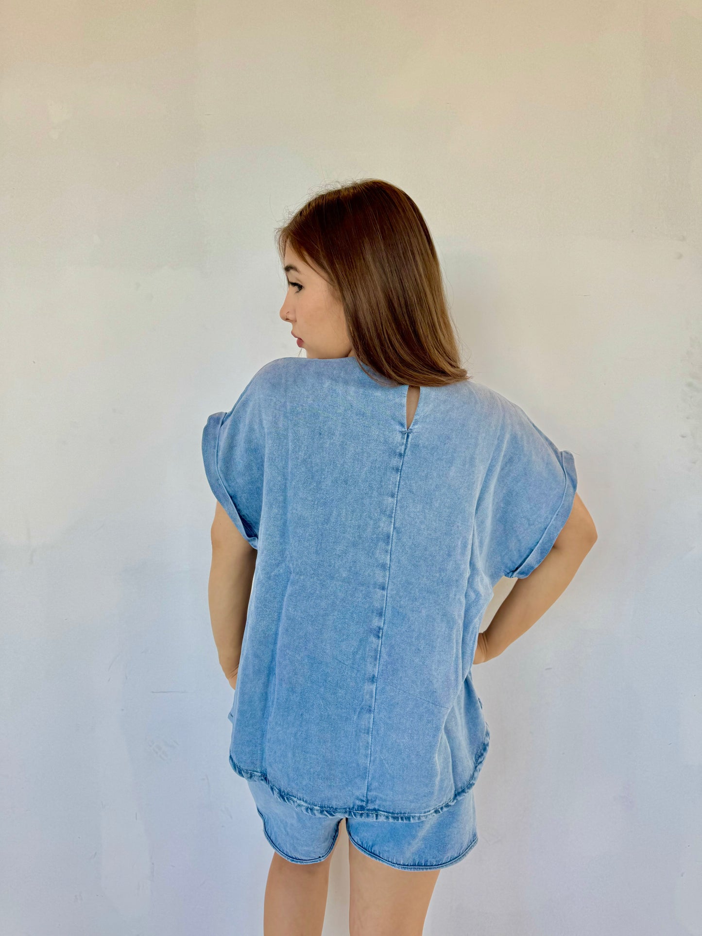 Debi denim blouse