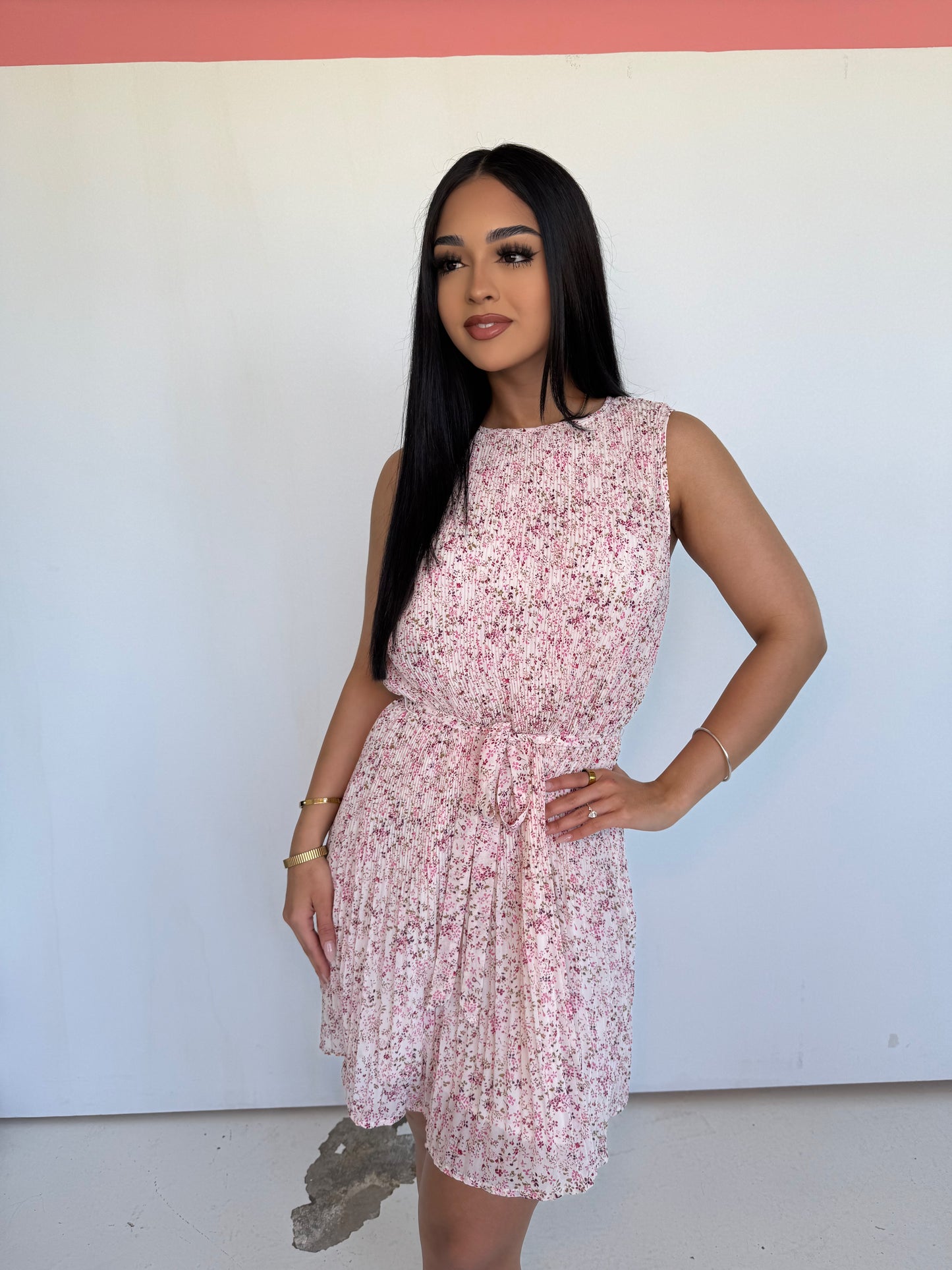 luella cream berry dress