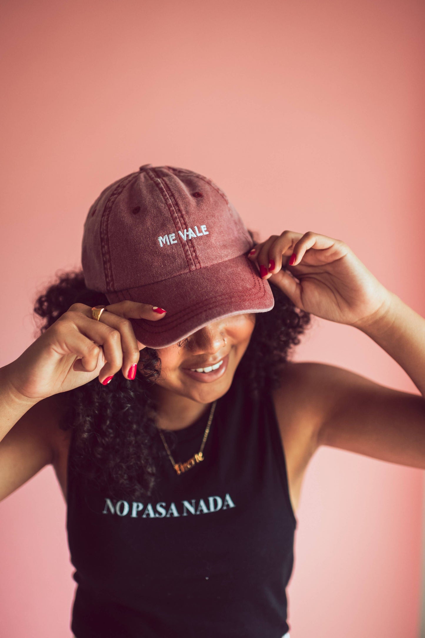 ME VALE Vintage Red Dad Cap