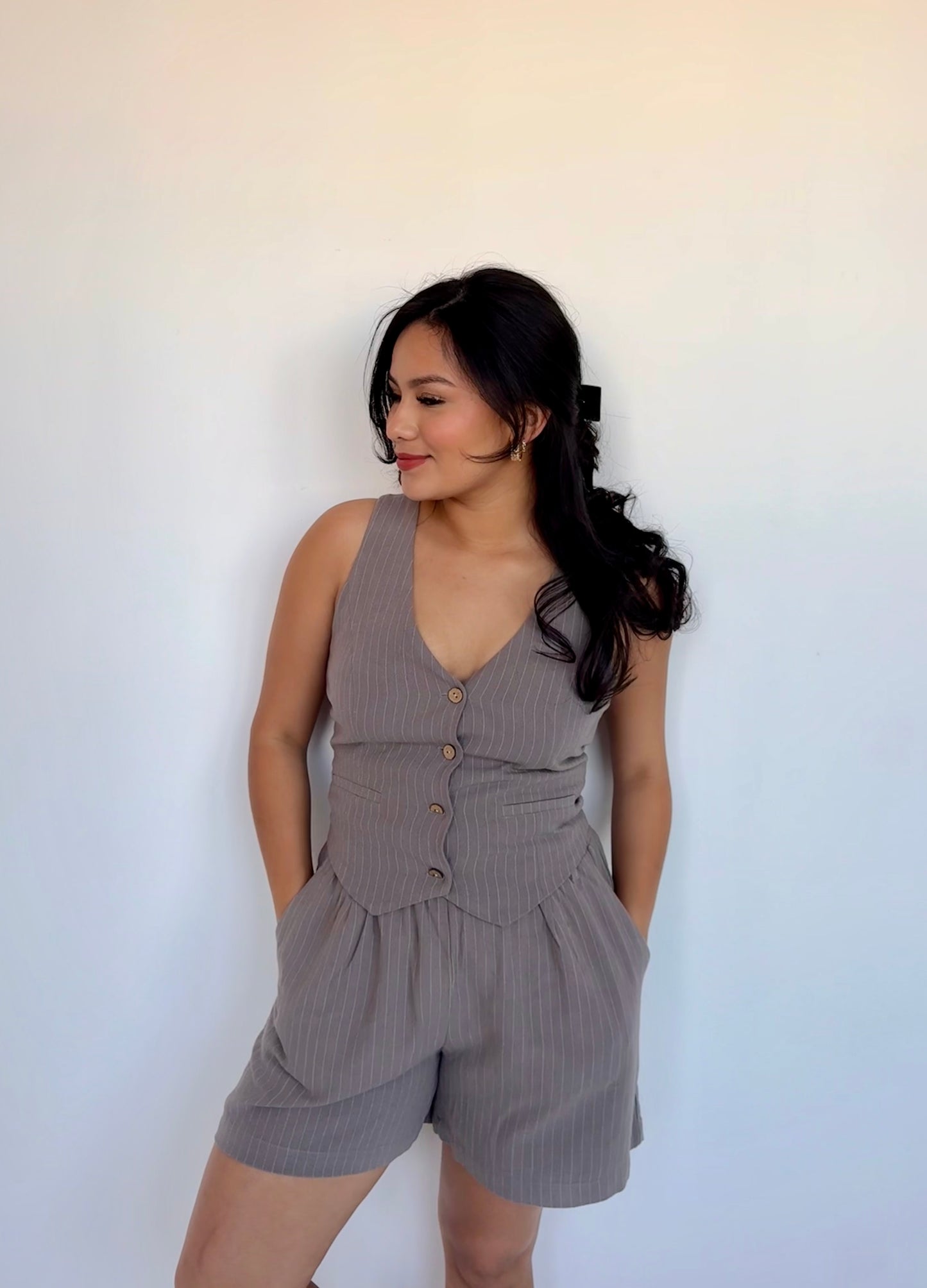 alaya wide leg shorts
