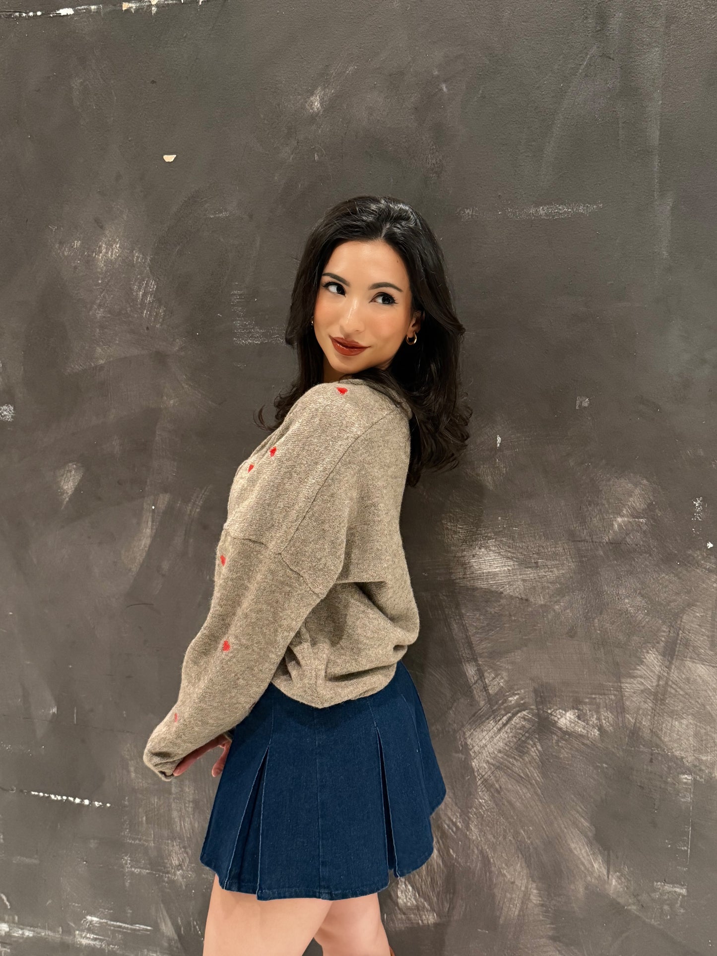 Real love brown cardigan