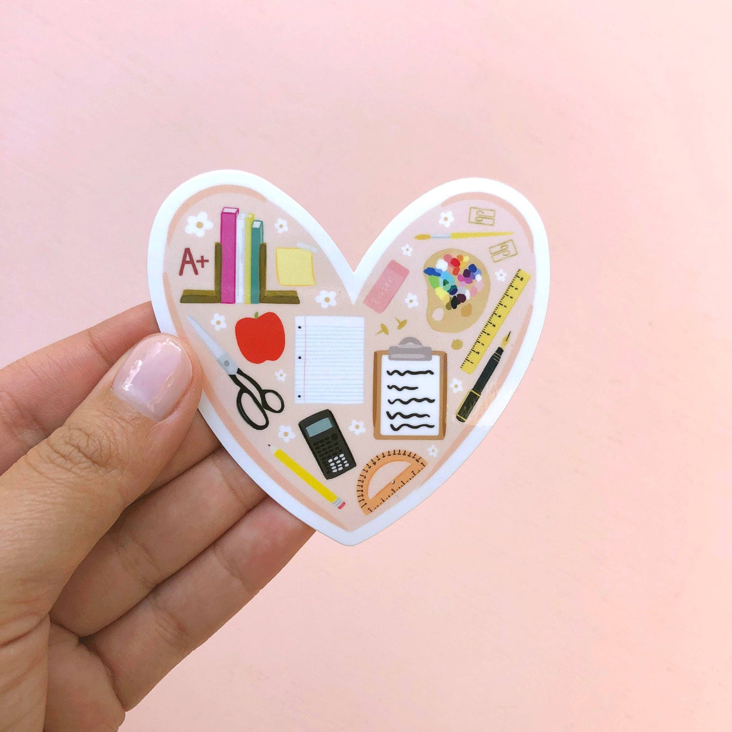Teacher Love Vinyl Sticker, Back to School