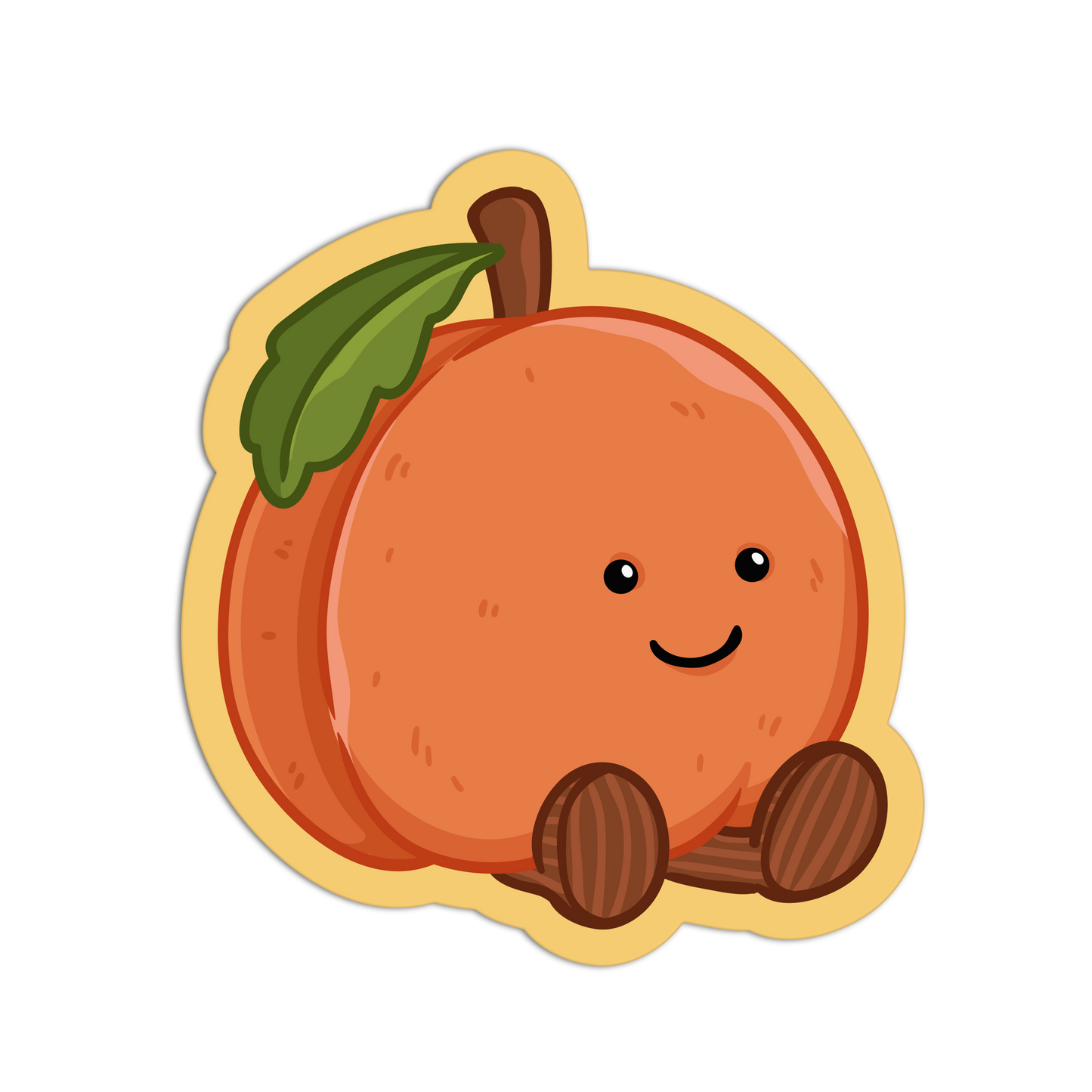 Orange Stuffed Animal Stickers