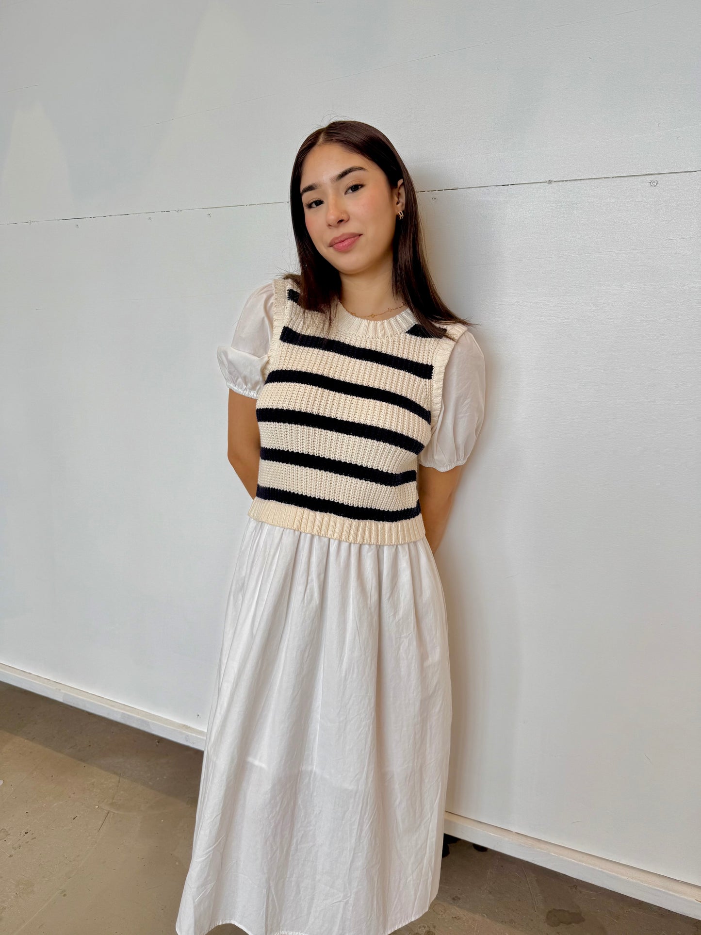 Strella mix media dress