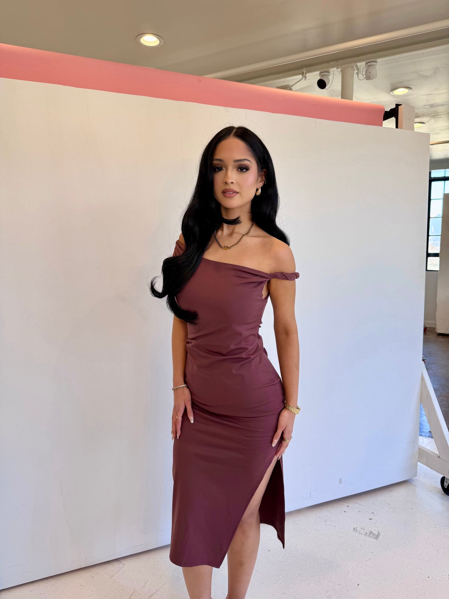 Chocolate dinner dress