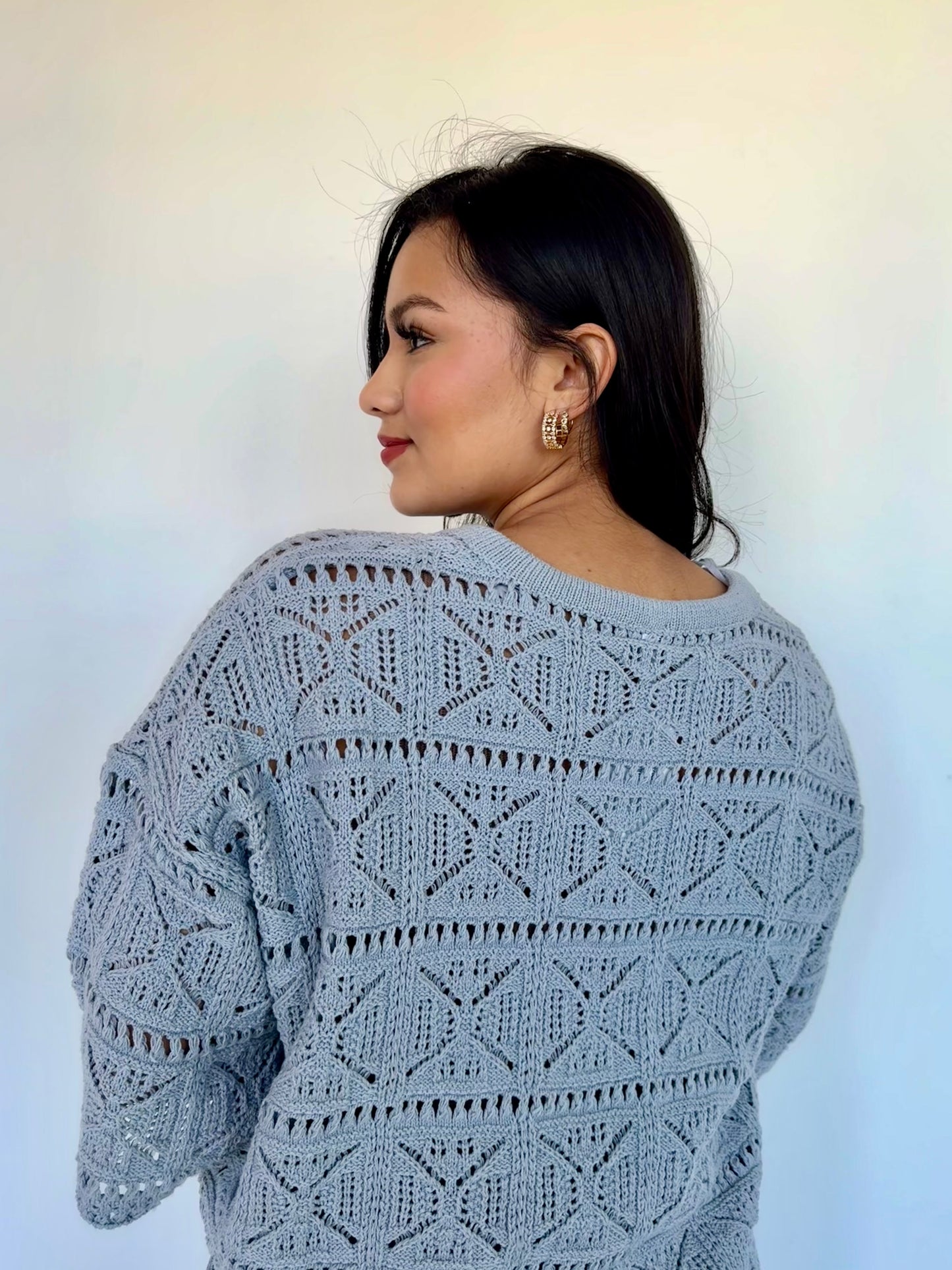 mia crochet knit top