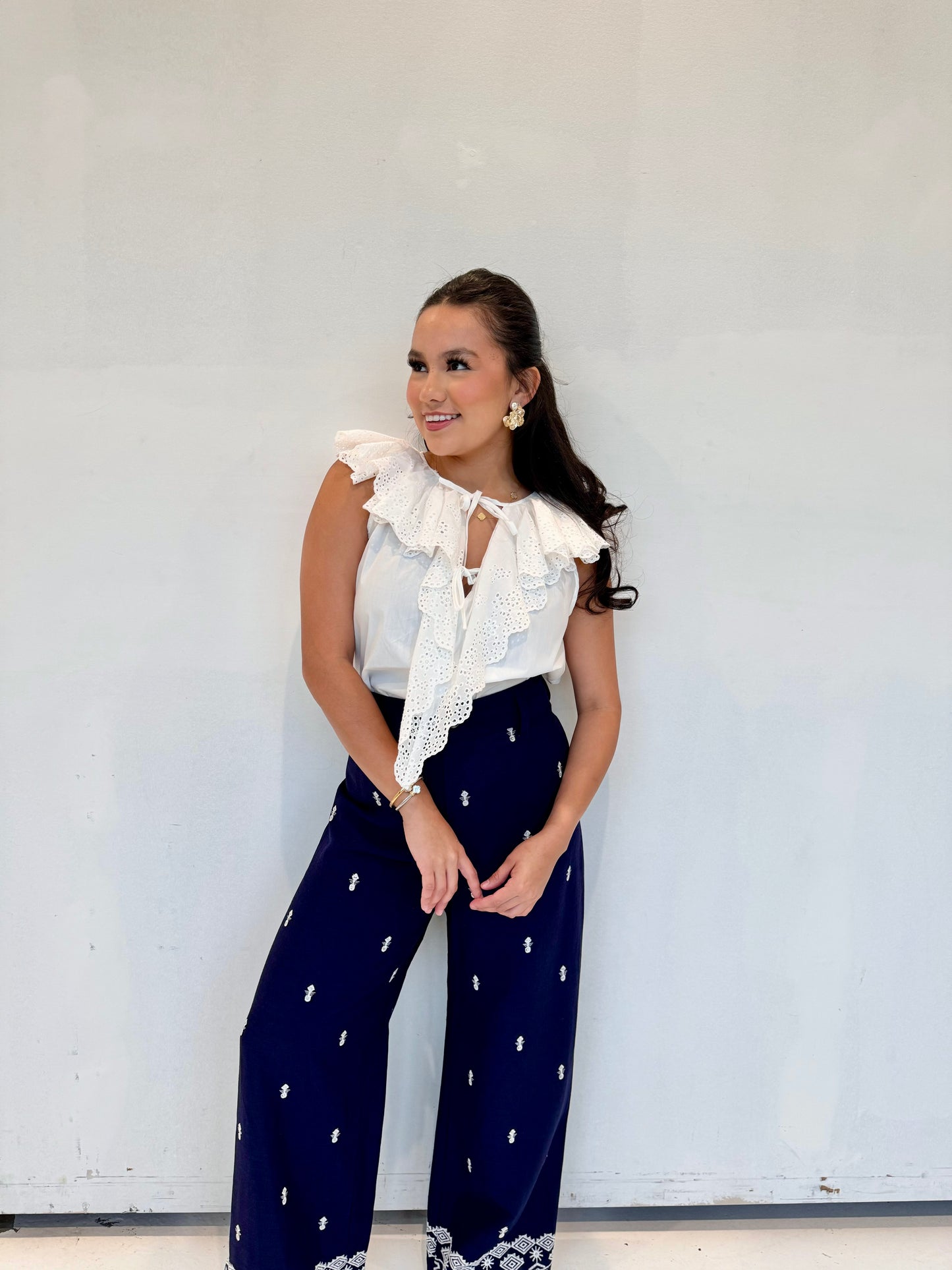 mariah ruffle top