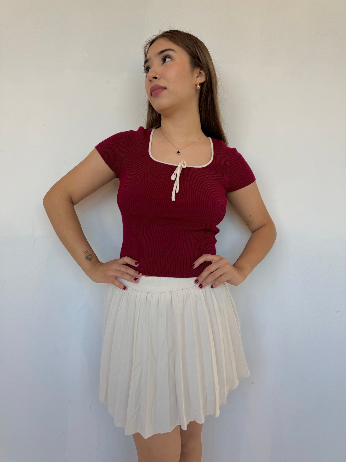 Ethel pleated skirt