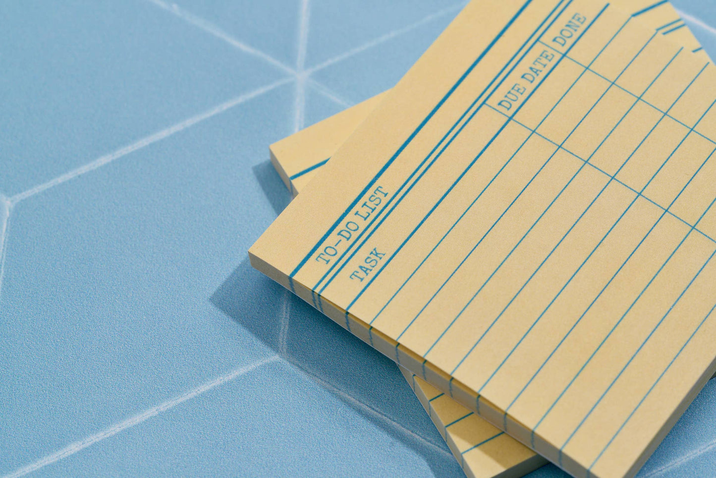 Library Card Post-It Sticky Notes - Yellow