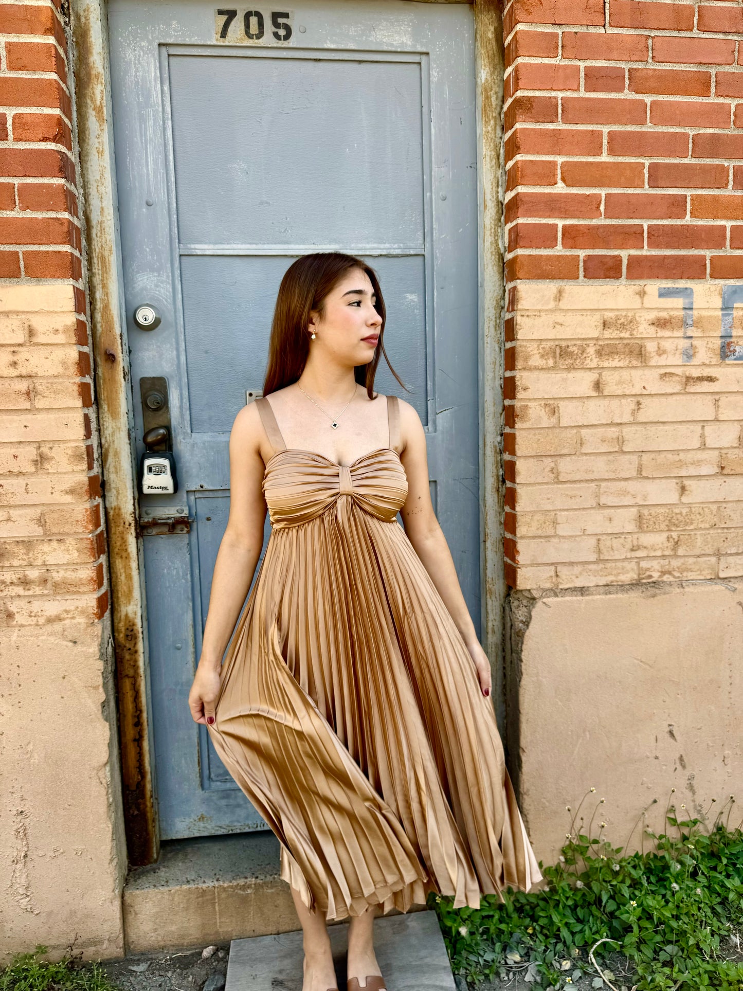 Edna golden girl dress