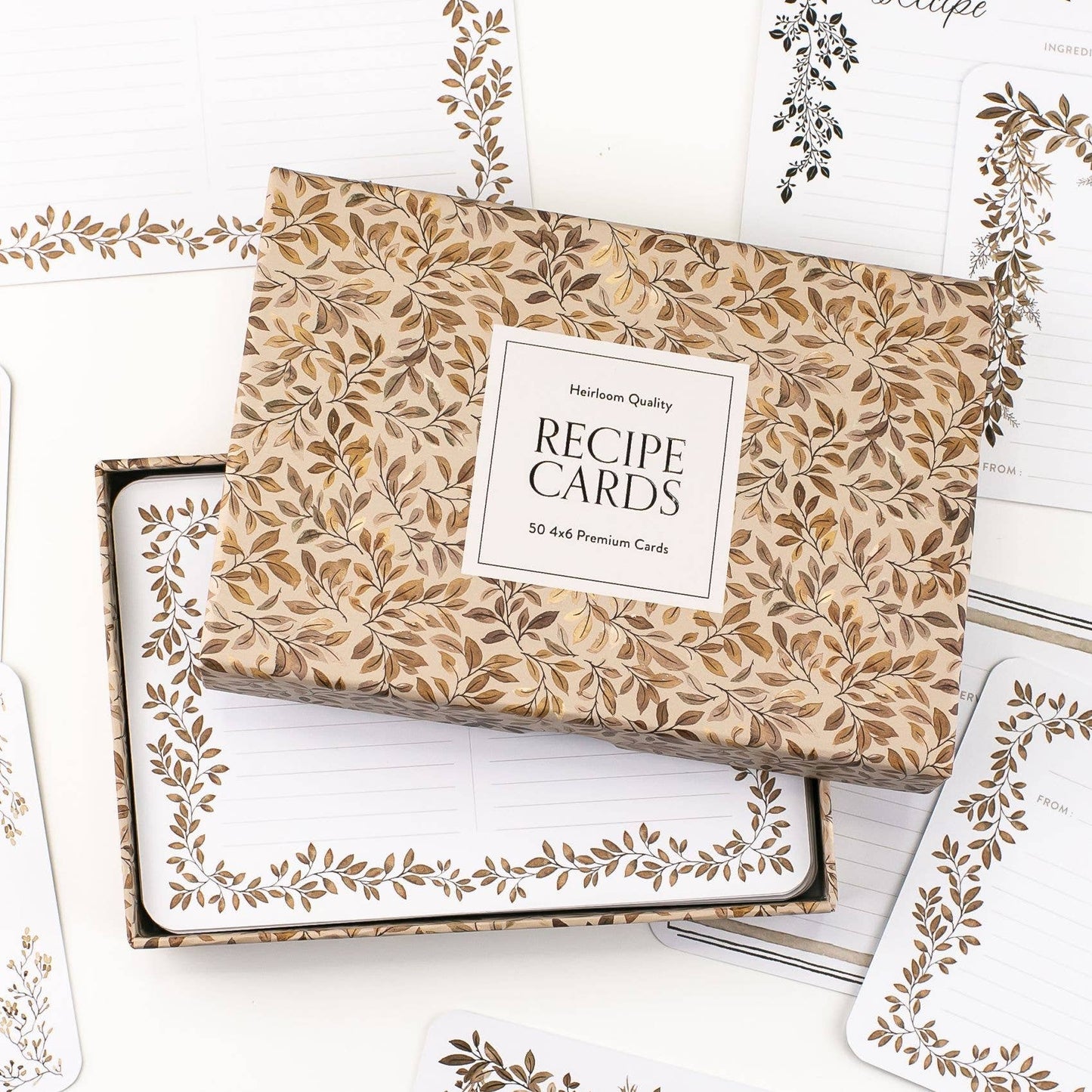 Recipe Cards: 50 - 4x6 Blank Floral Cards (Wedding Gifts)