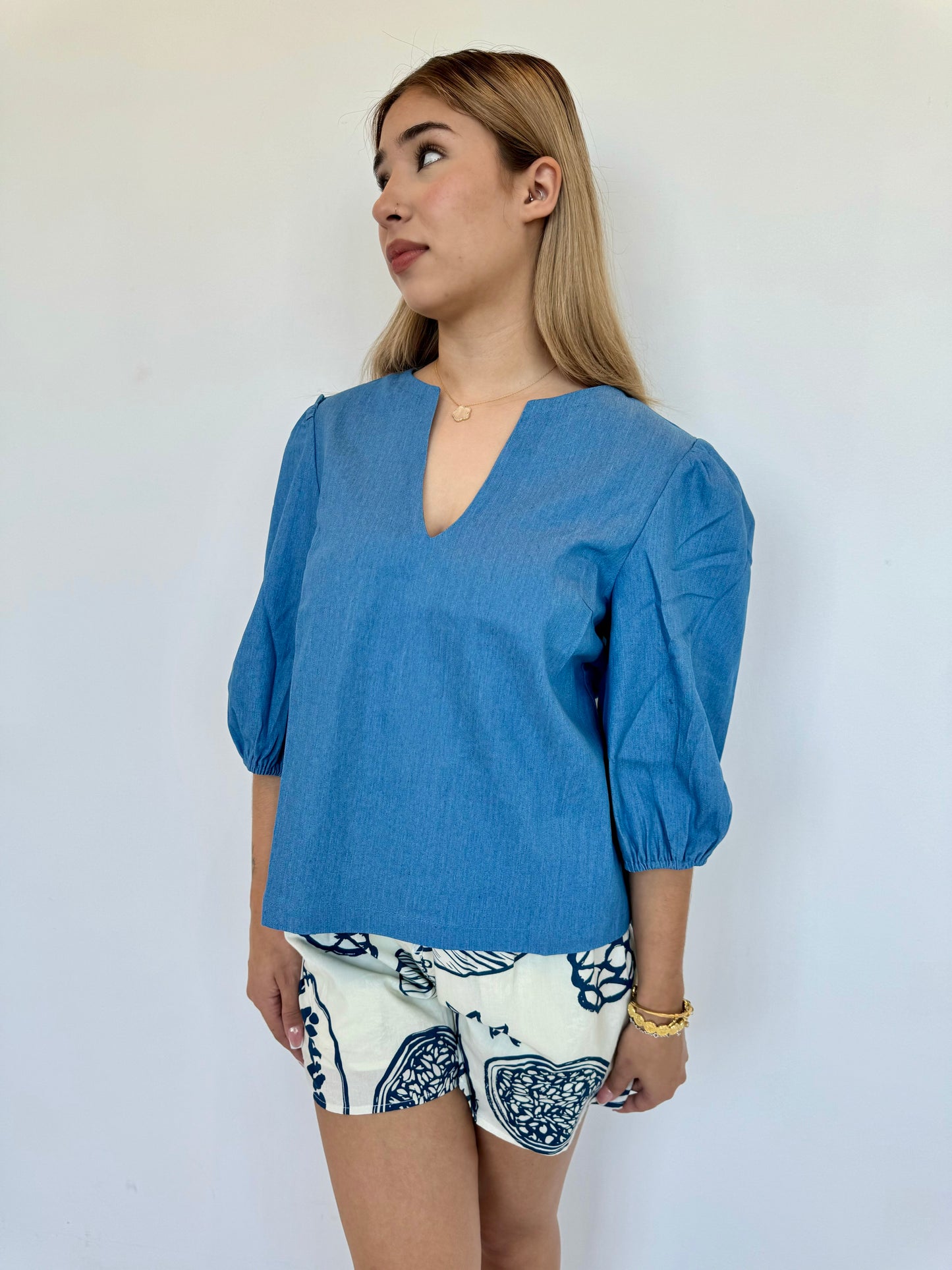 Ariah denim top