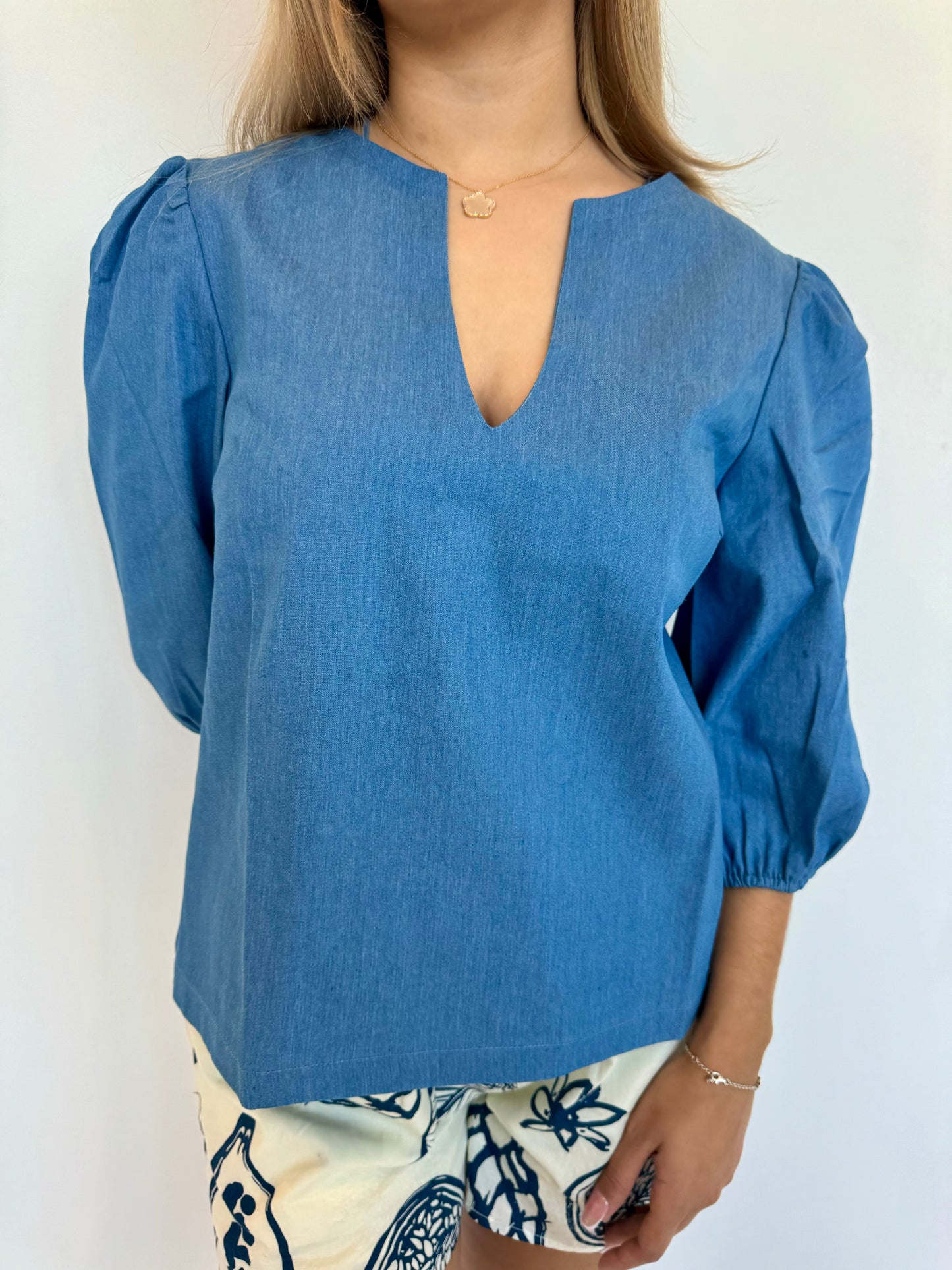 Ariah denim top