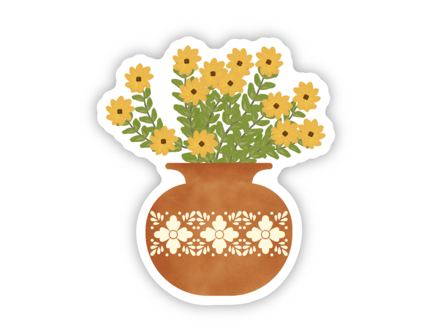 Yellow Flowers Sticker