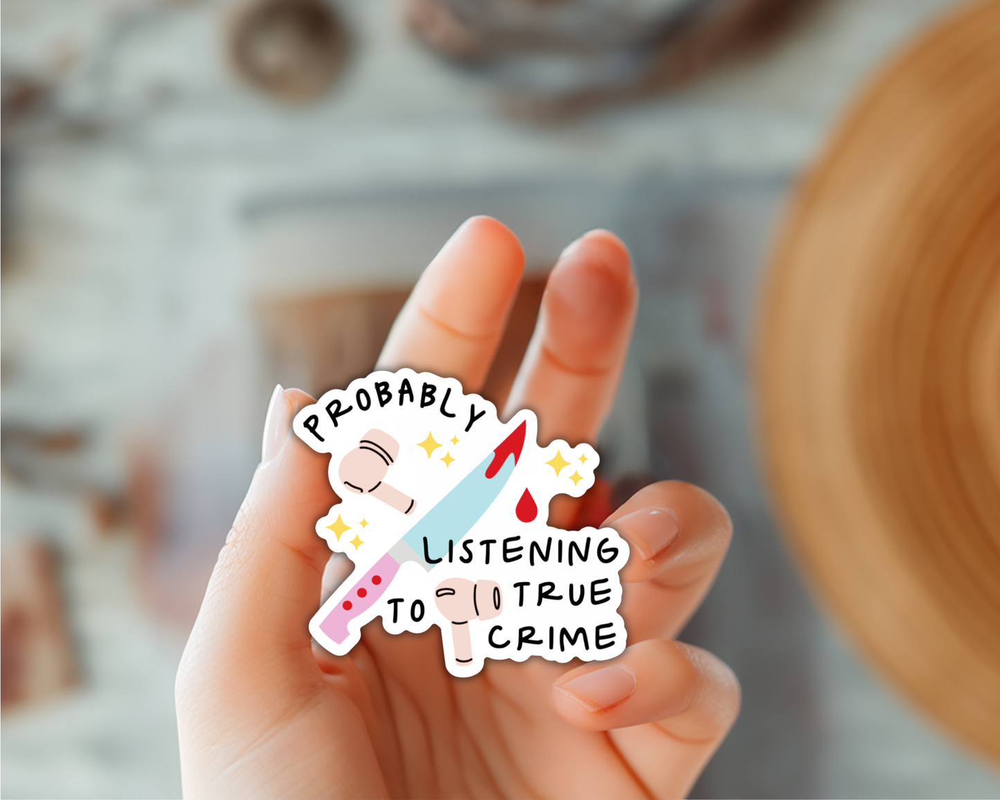 True Crime Podcast Sticker
