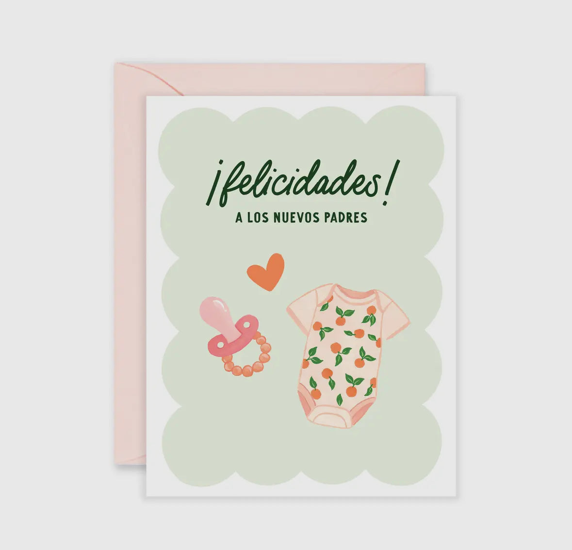 nuevos padres greeting card