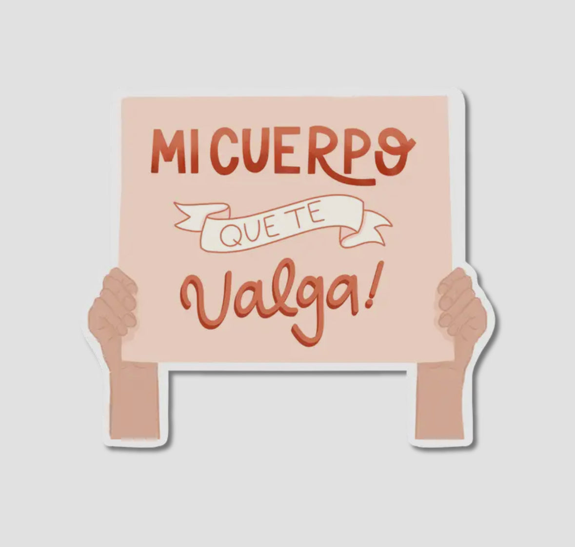 mi cuerpo que te valga sticker