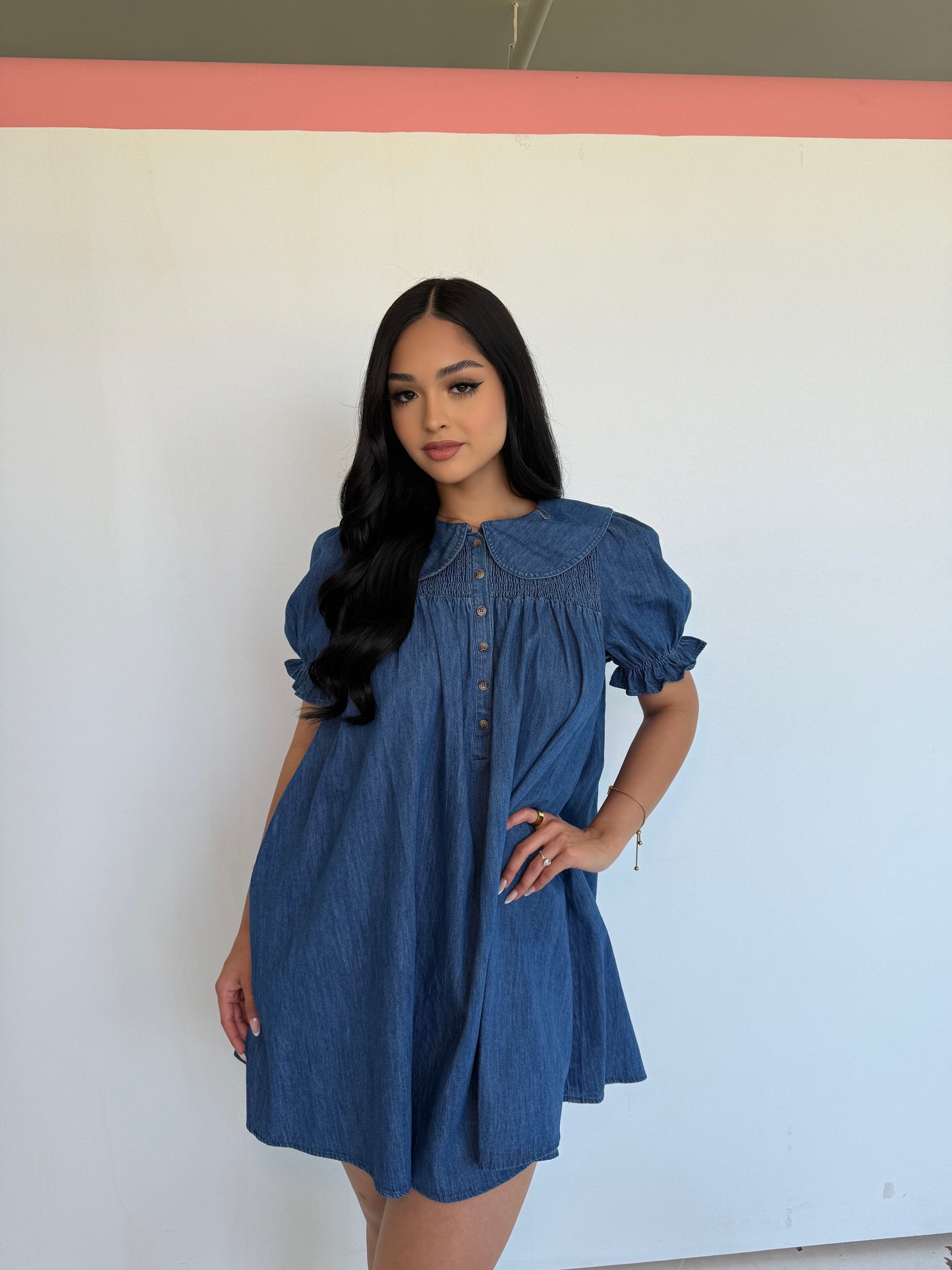 Live without you collar dress