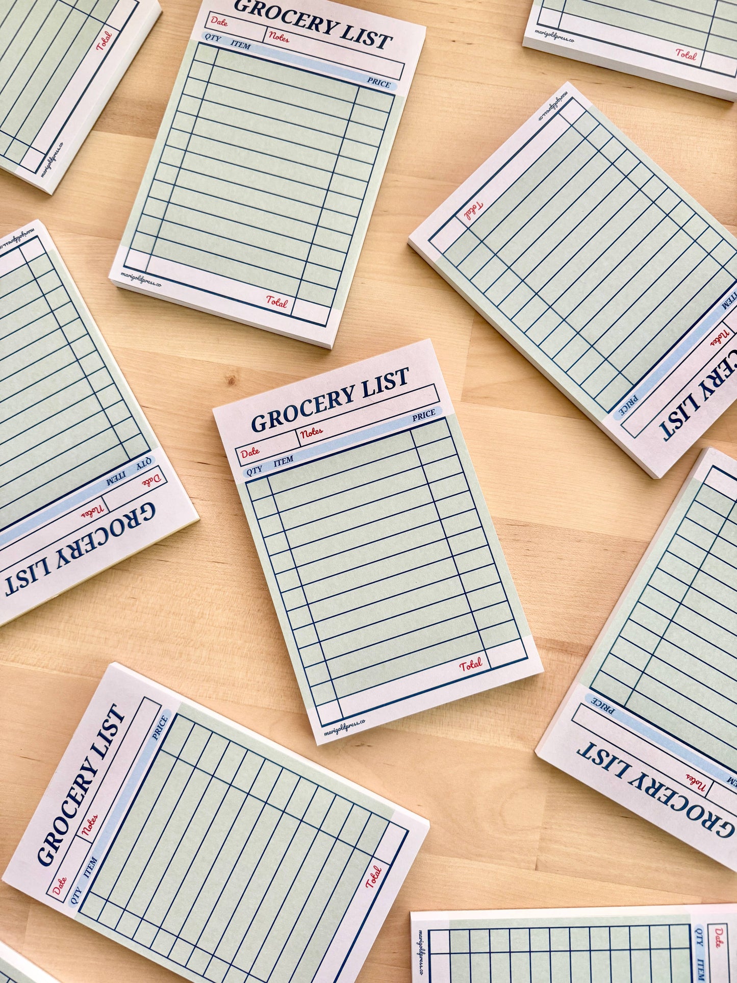 Guest Check Notepad Grocery List