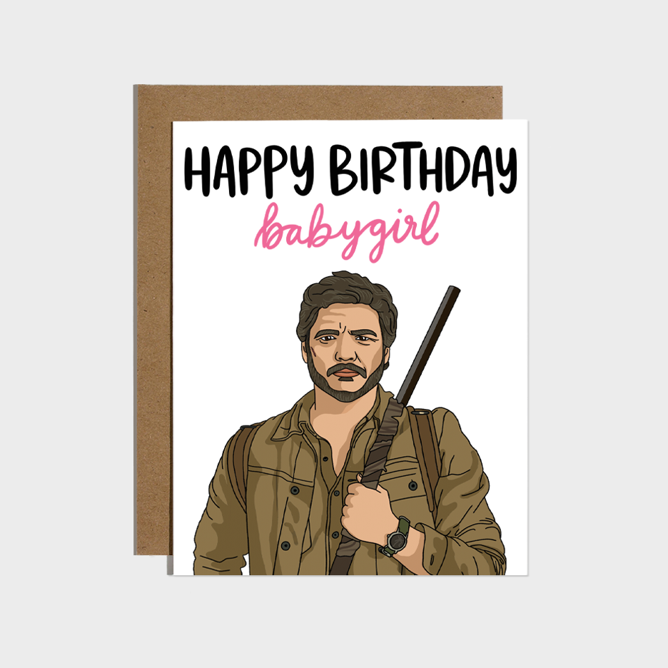 Pedro Babygirl Birthday Card