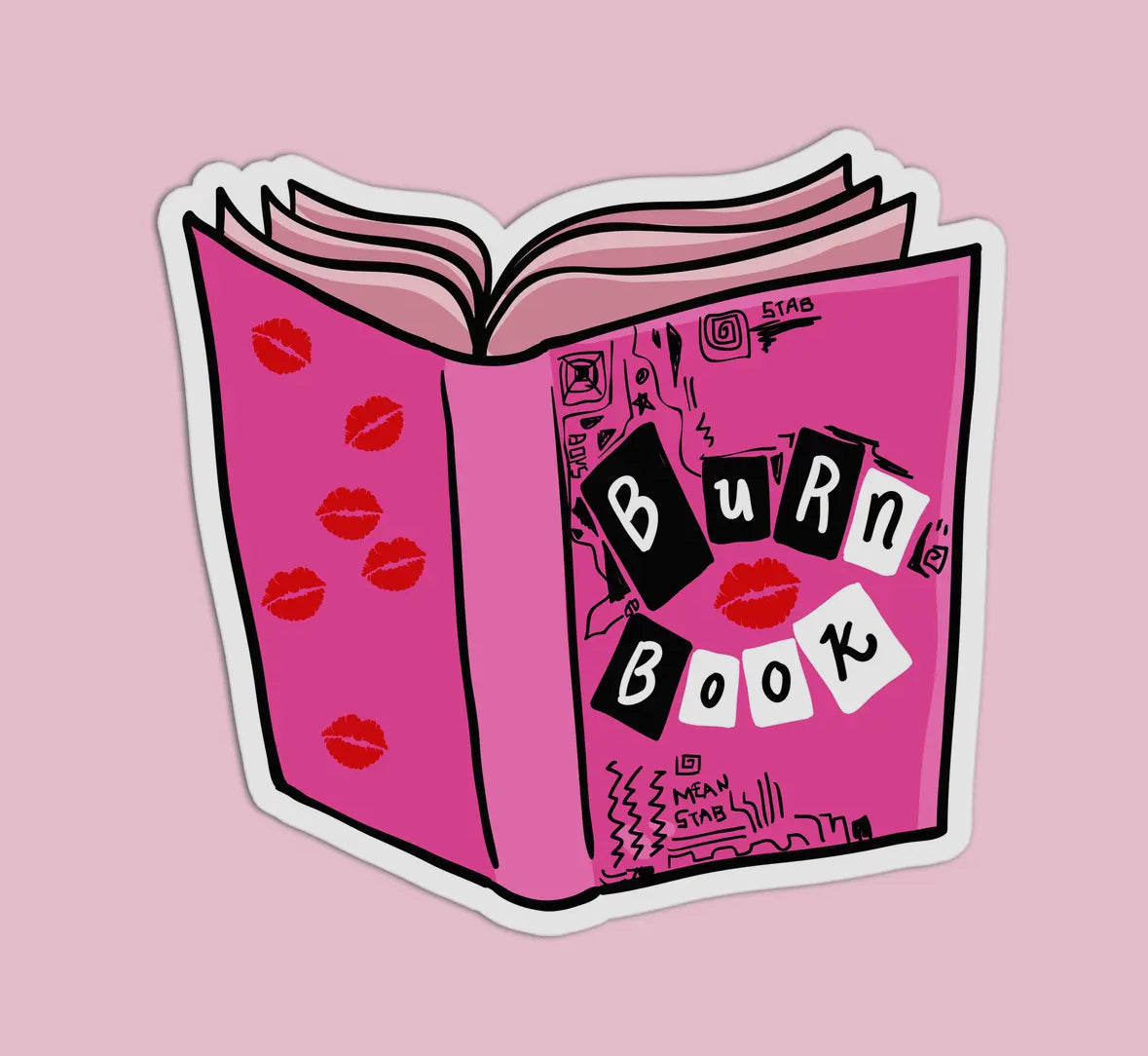 Mean Girls Burn Book Vinyl Waterproof Sticker