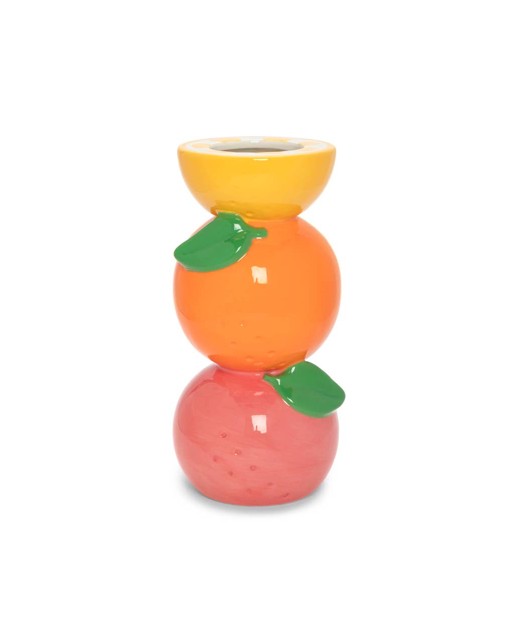 Ceramic Vase, Stacked Citrus
