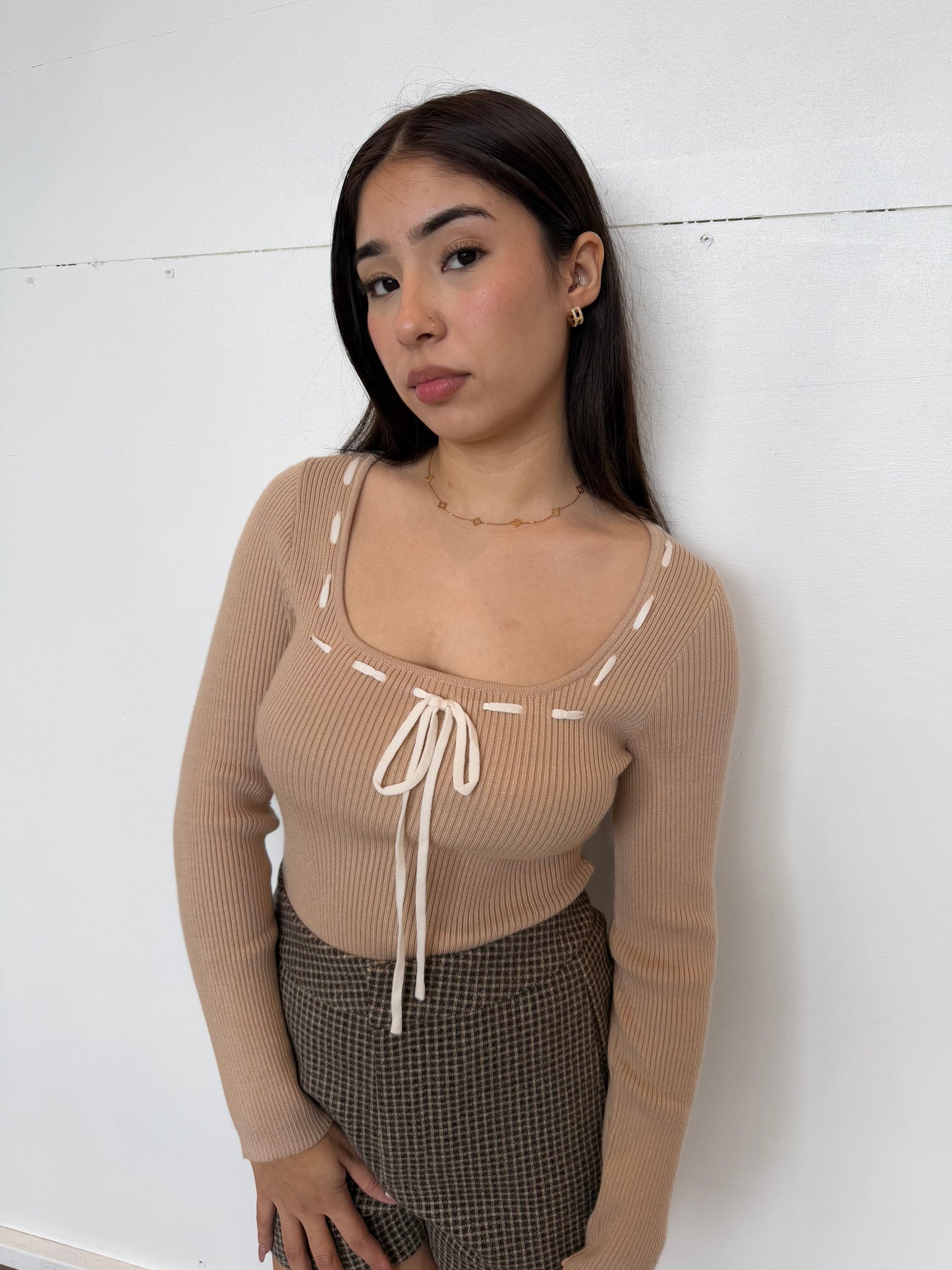 Gisselle square neck bodysuit