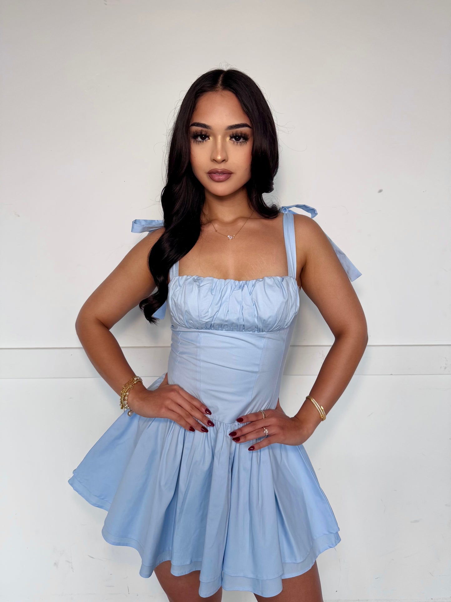 Feels good light blue dress