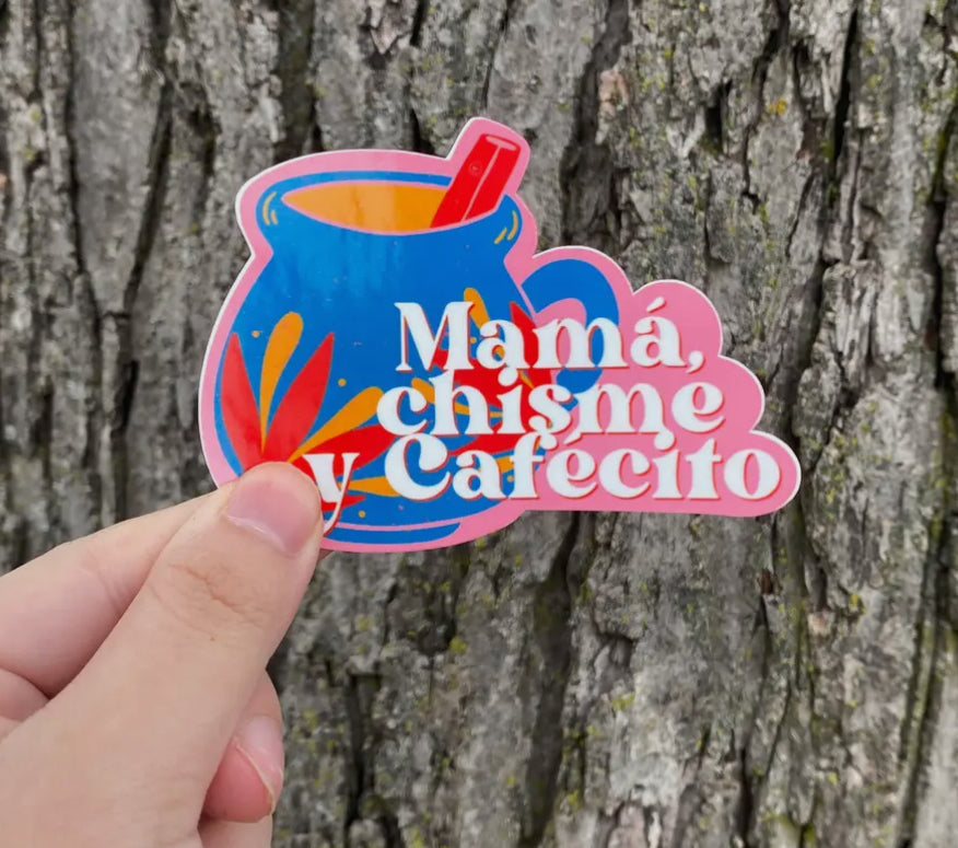 mama chisme y cafecito stickers