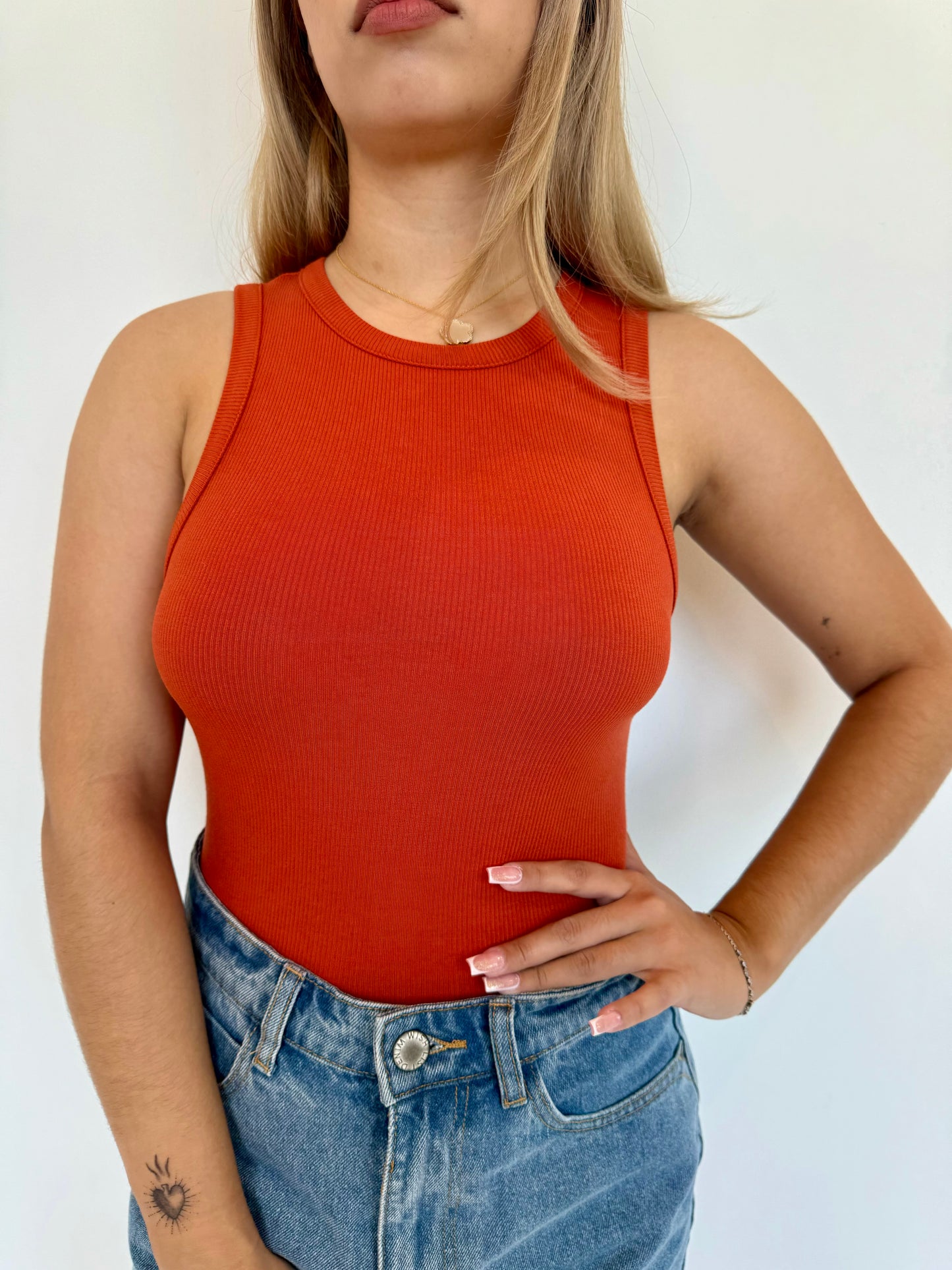 Amanda Round neck bodysuit