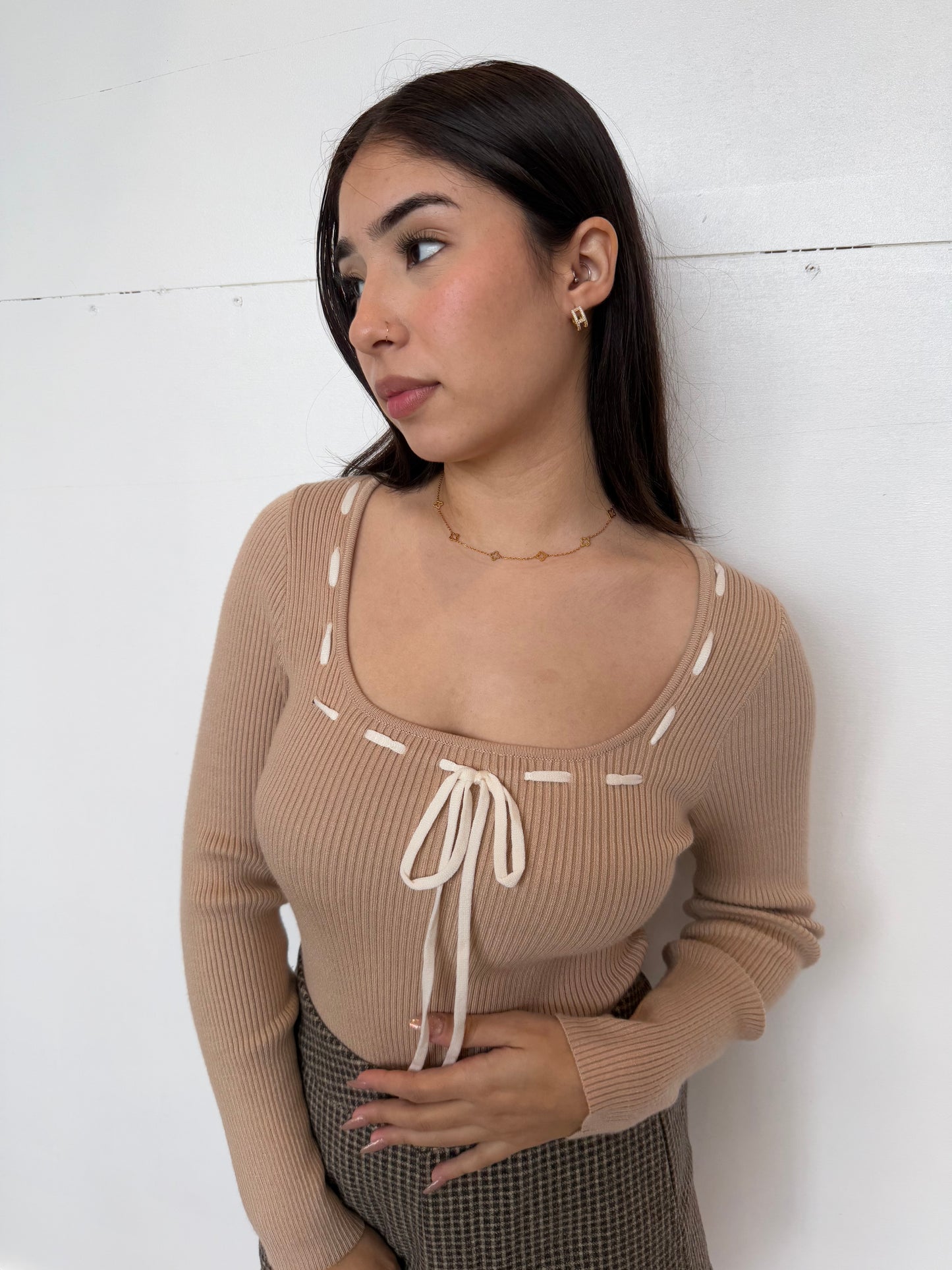 Gisselle square neck bodysuit