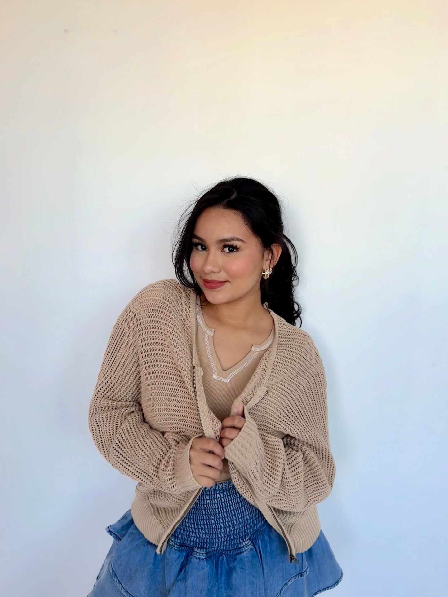 amelia crochet sweater