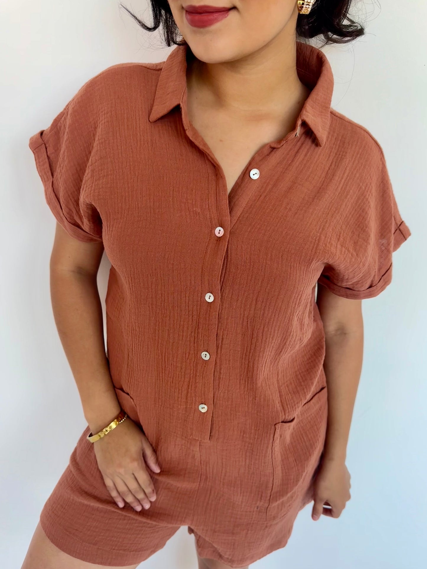ava cotton romper