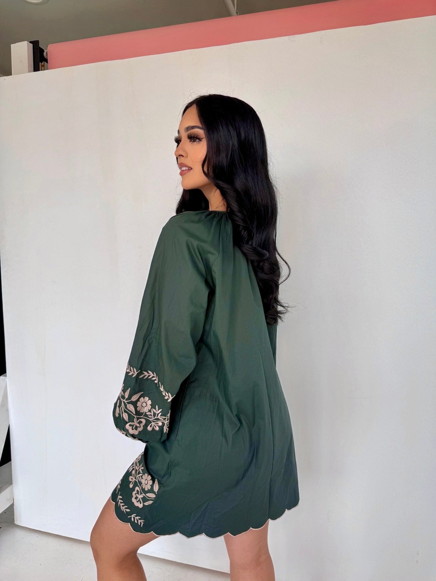 Si nos dejan dress- green