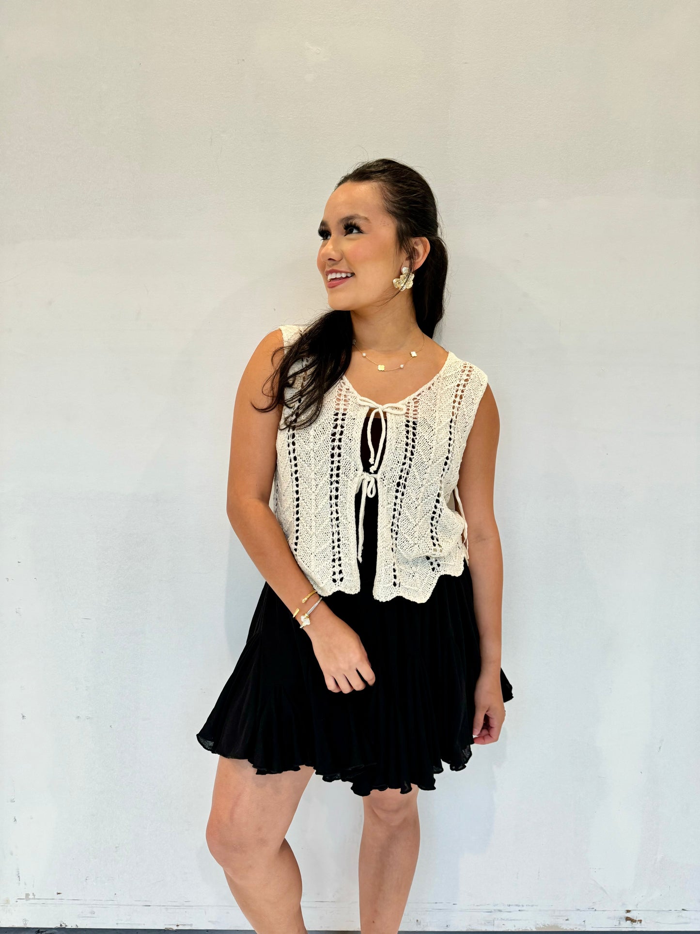 nacy flared mini skirt