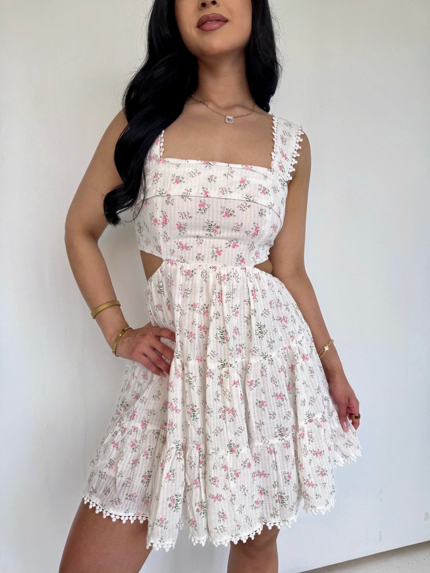 Cielo rosa cut out mini dress
