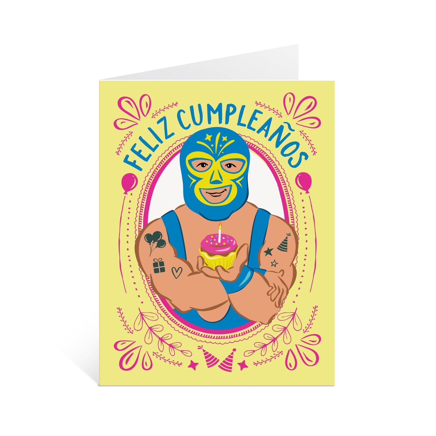 Lucha Libre Feliz Cumpleaños | Birthday Card In Spanish (A2)