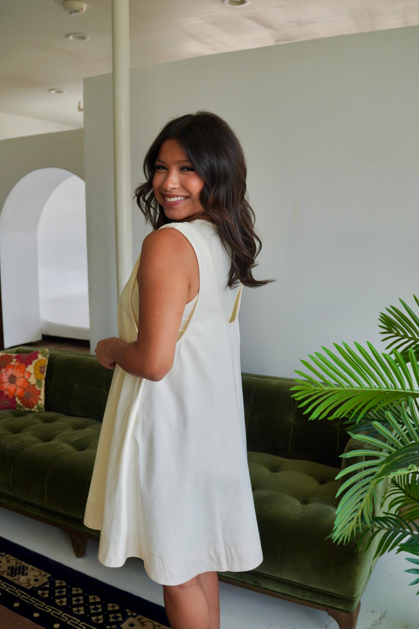 cami cream dress set