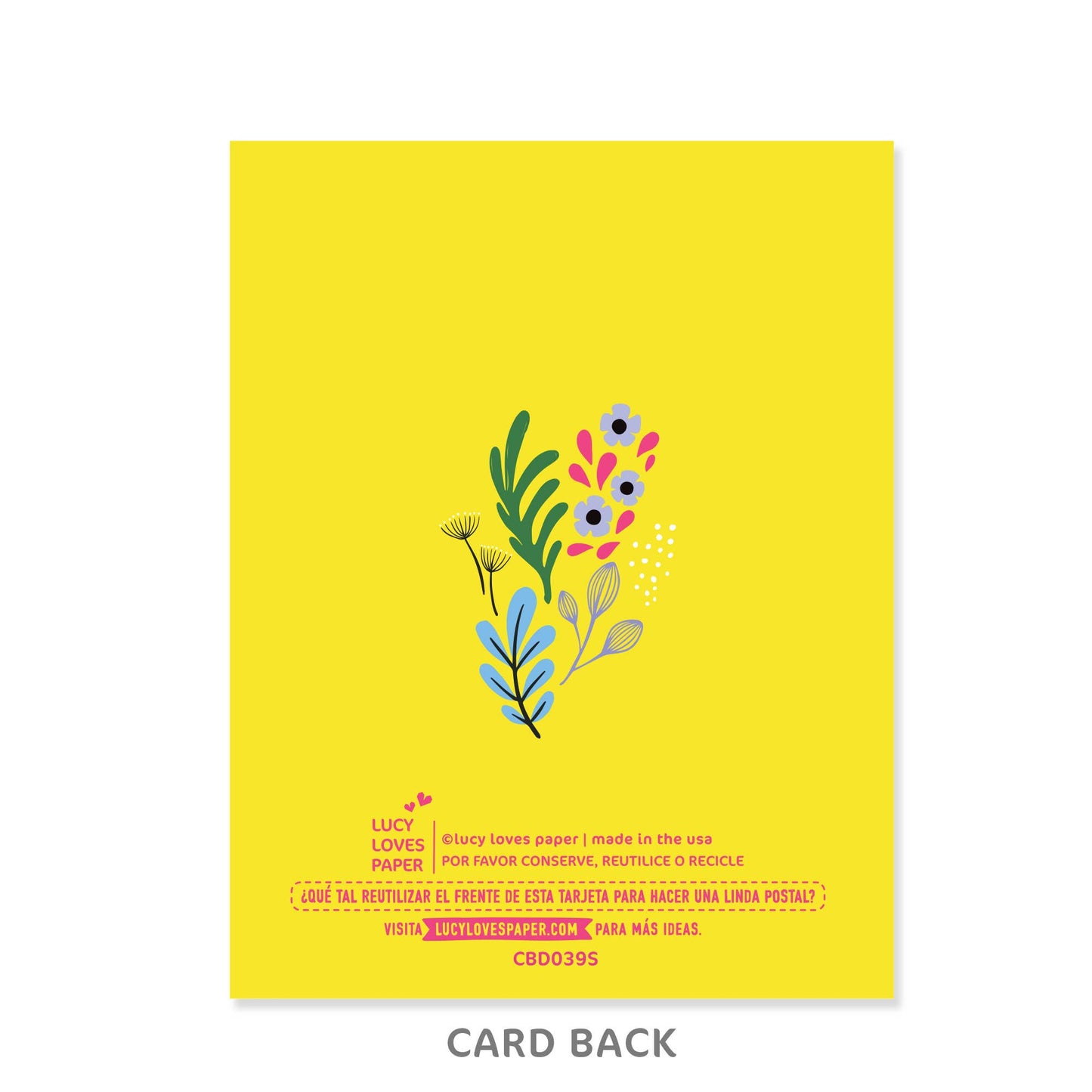 Floral Cake Cumpleaños Card | Card in Spanish (A2)