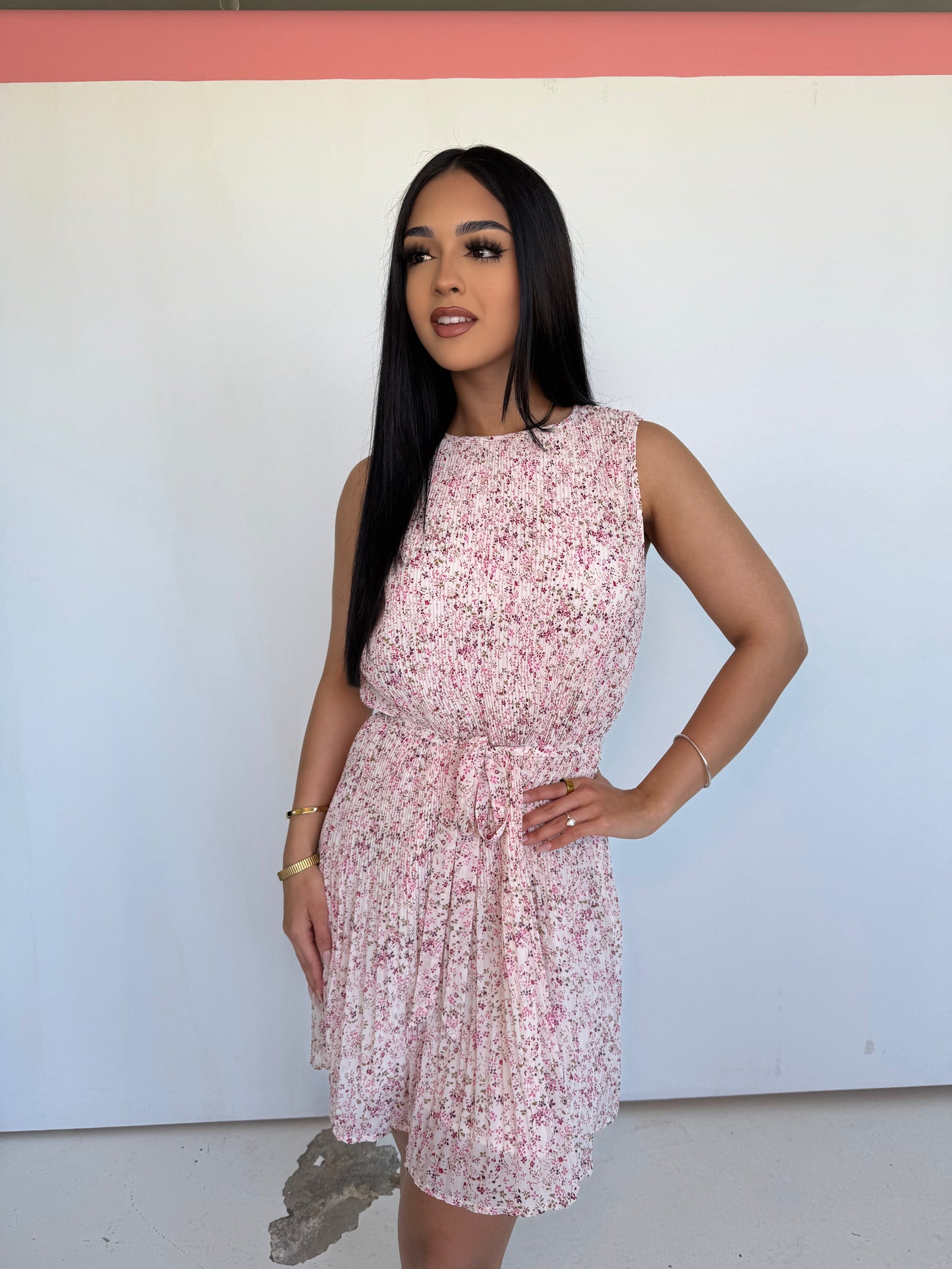 luella cream berry dress