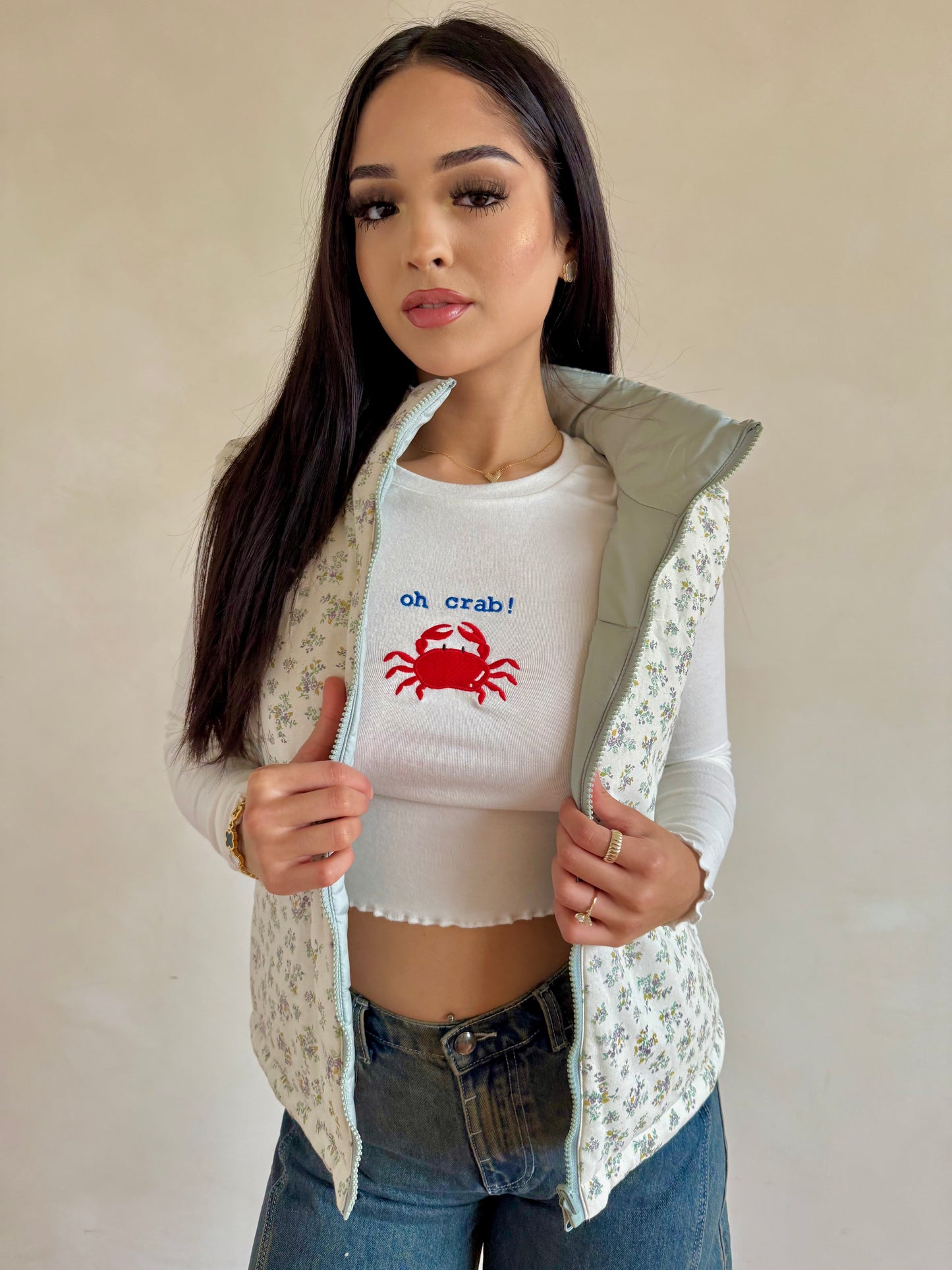 Seleste reversible puffer vest