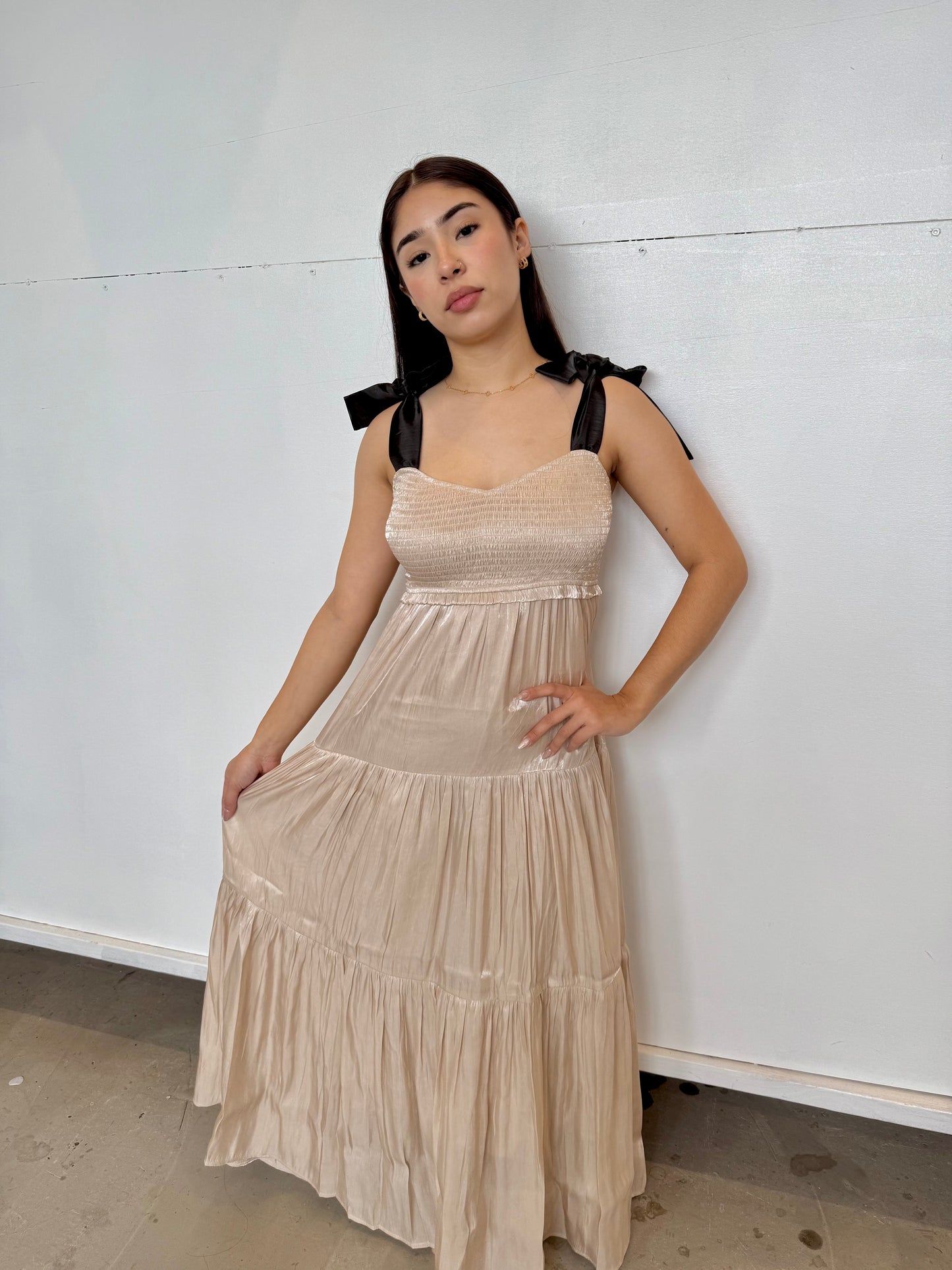 Eleven champagne dress