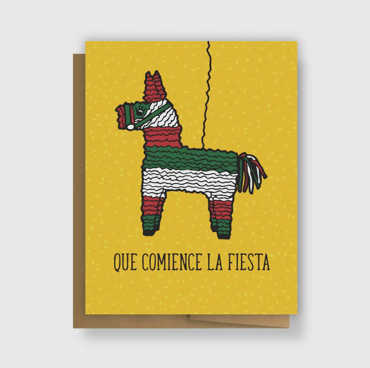 que comience la fiesta greeting card