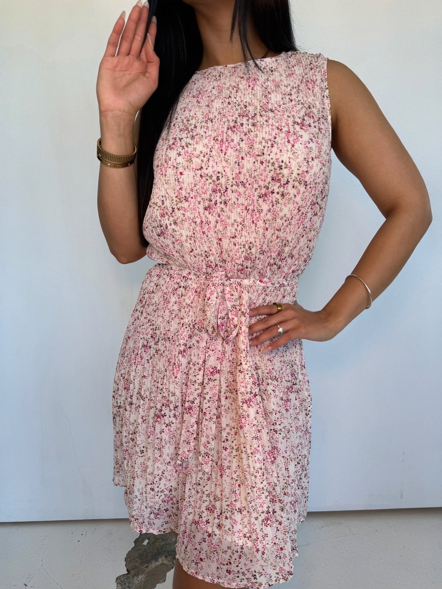 luella cream berry dress
